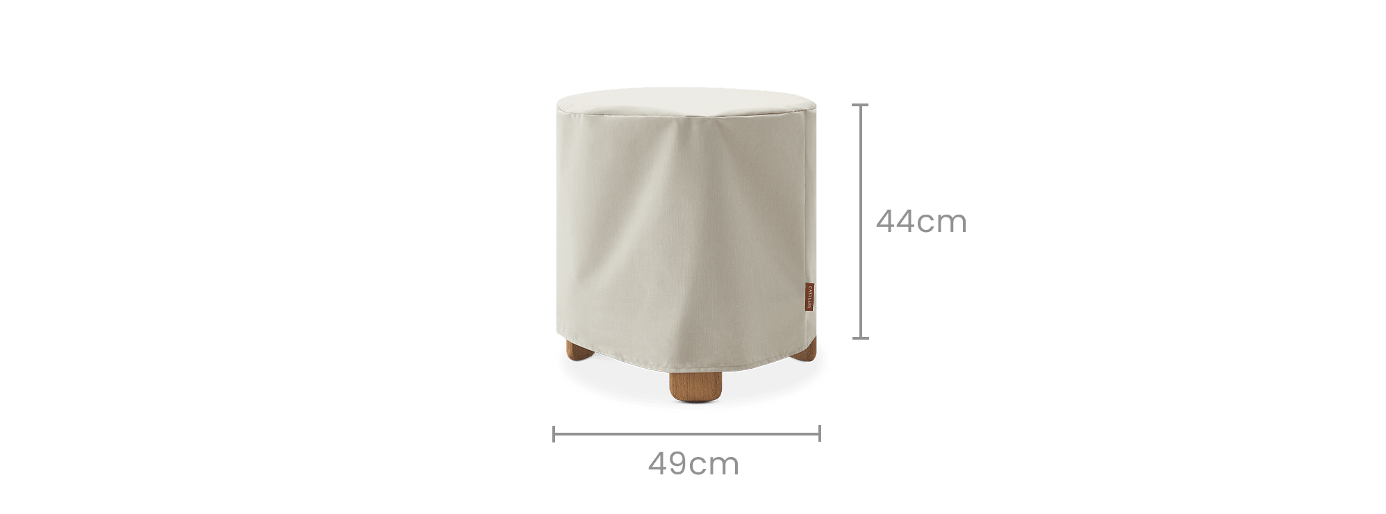 dimension of Eden Outdoor Round Side Table Cover