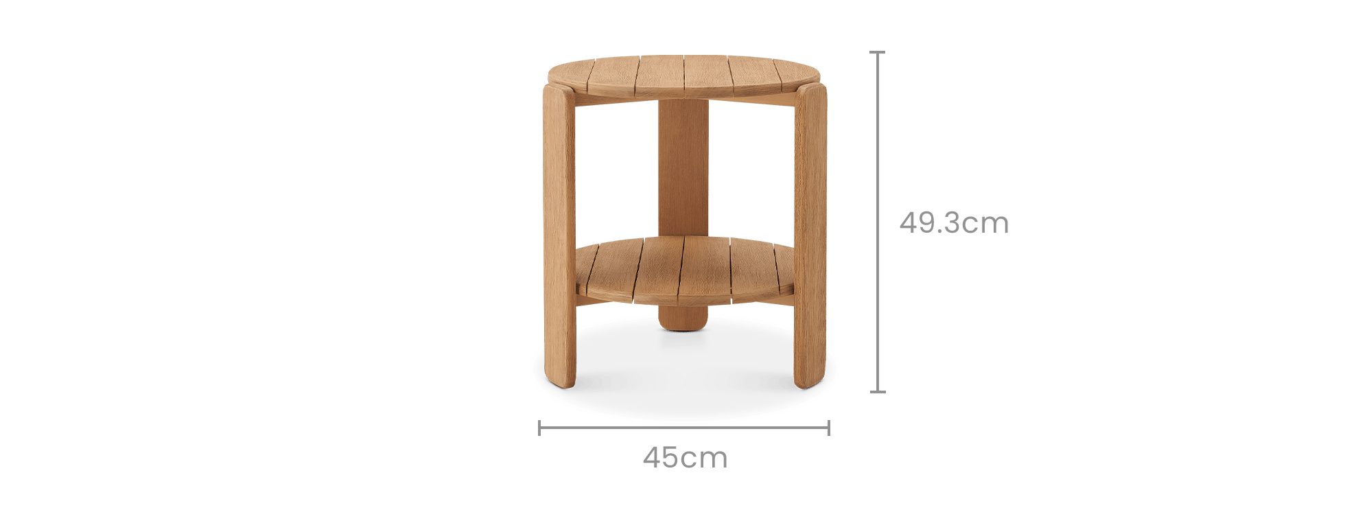 dimension of Eden Outdoor Round Side Table