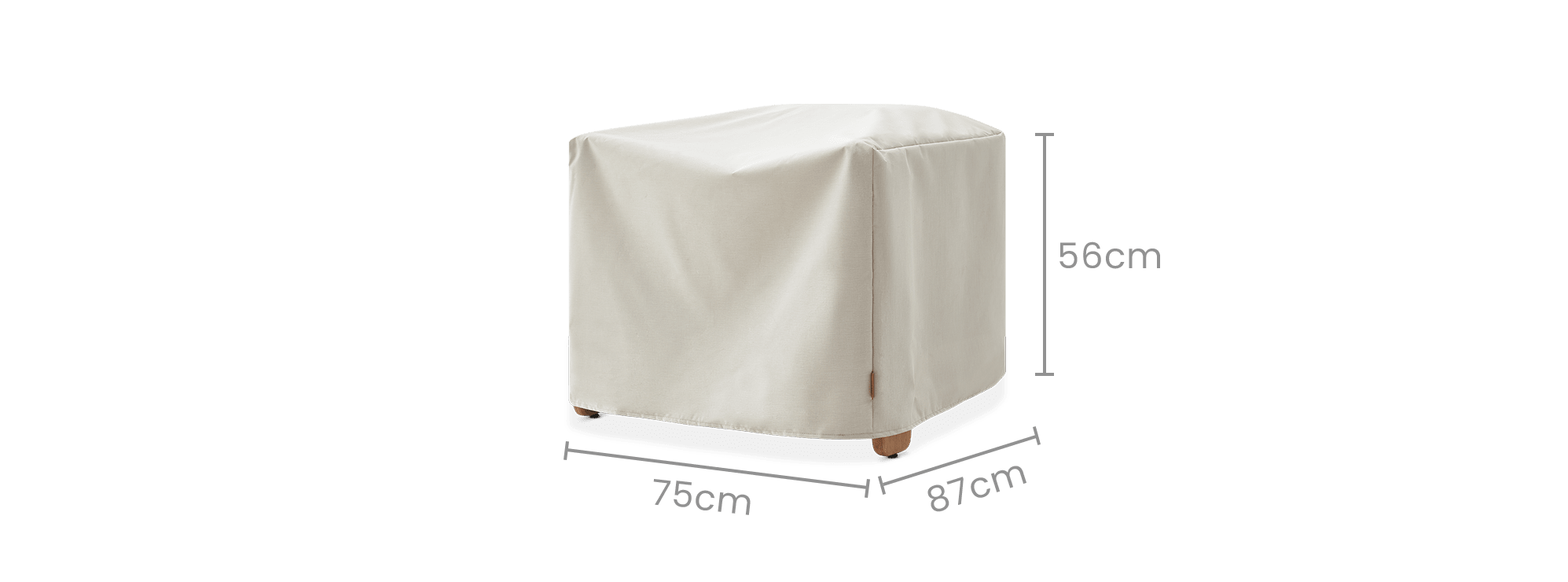 dimension of Eden Outdoor Lounge Chair Cover