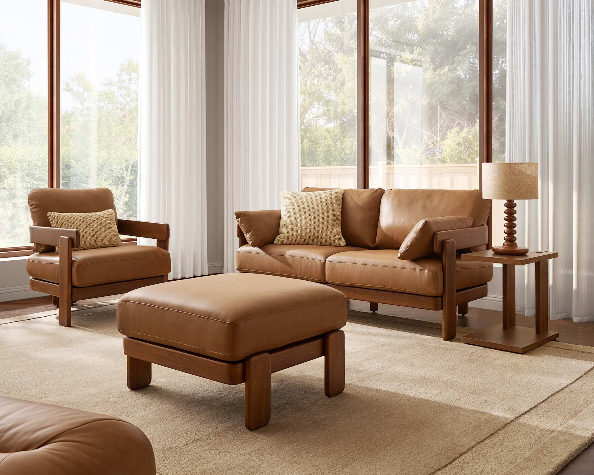 Eden Leather 2 Seater Sofa 2