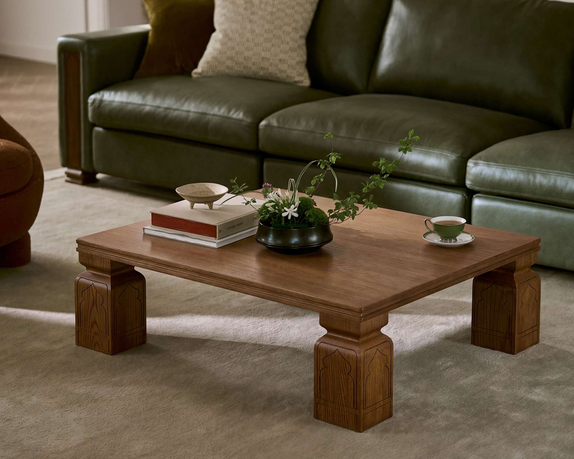 Tan France Anaya Square Tea Table 0