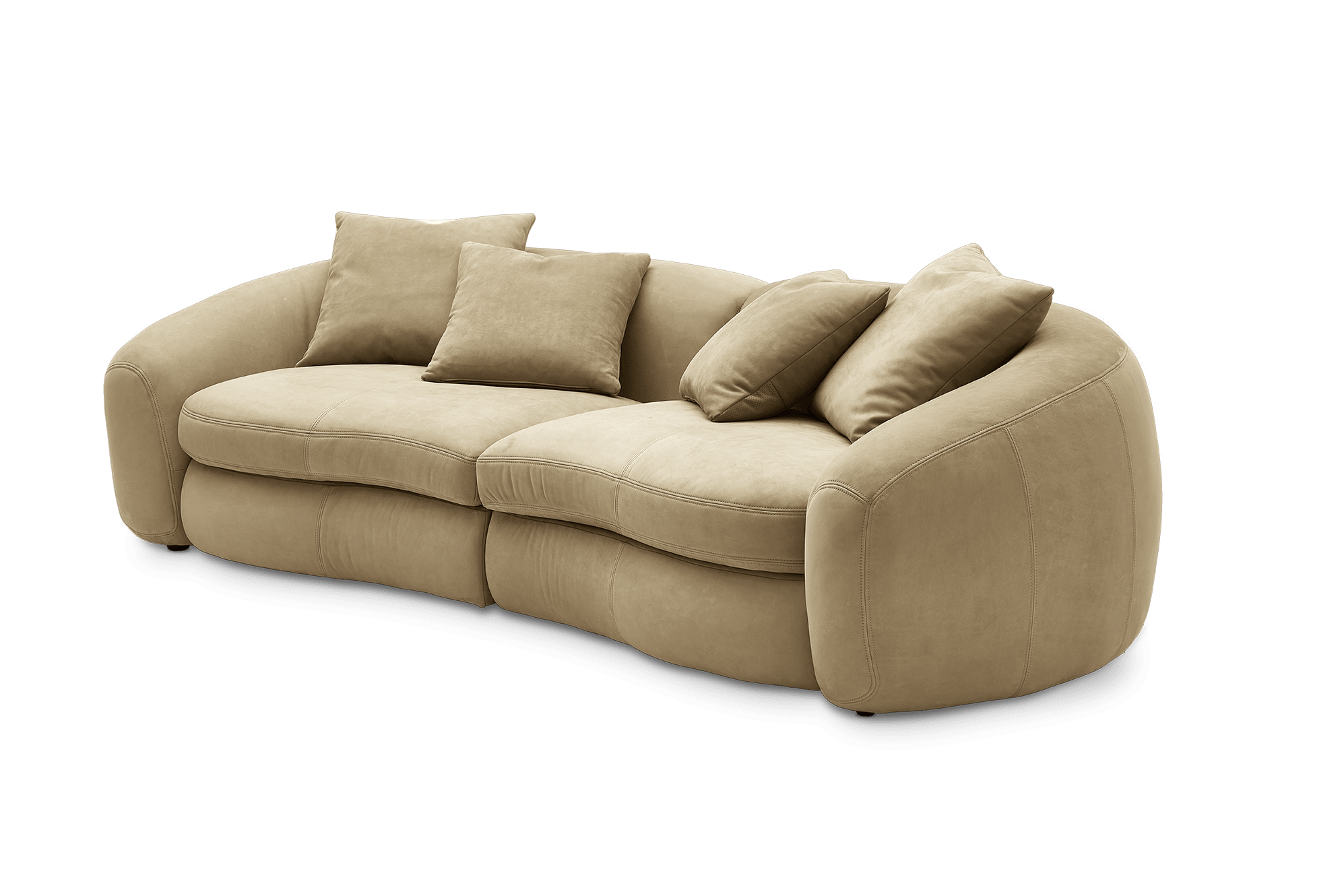 Fable Leather Sofa, (Nubuck Classico) Tan