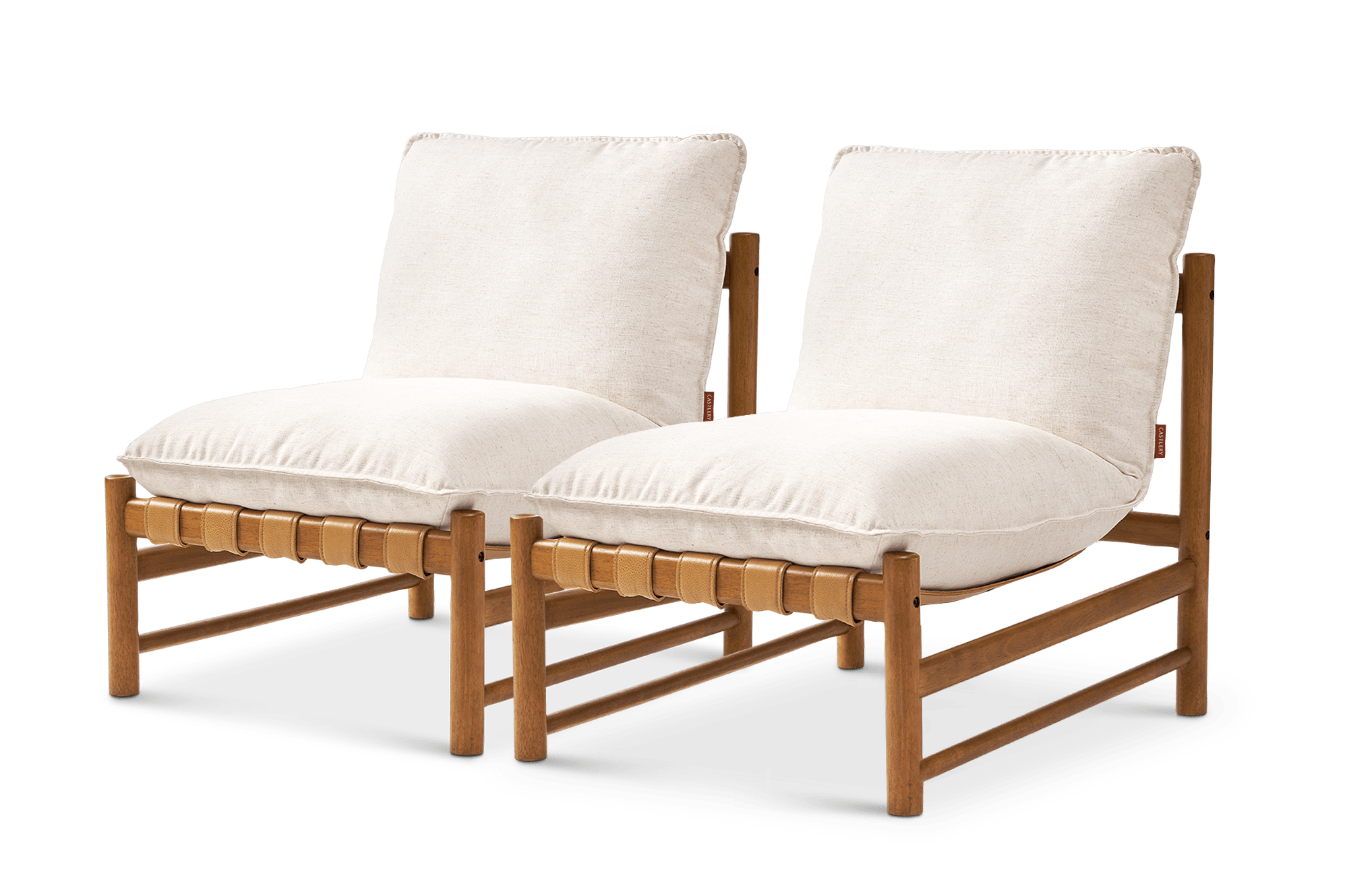 Nimbus Chair Set of 2, (Linen Weave) Natural