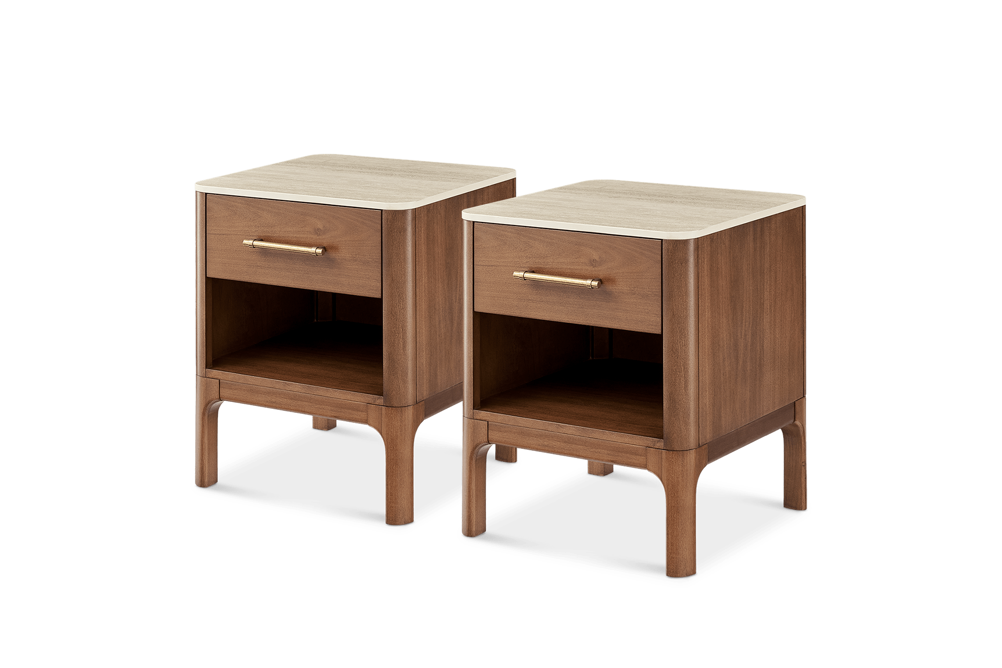 Arlen 1-Drawer Small Bedside Table, Set of 2