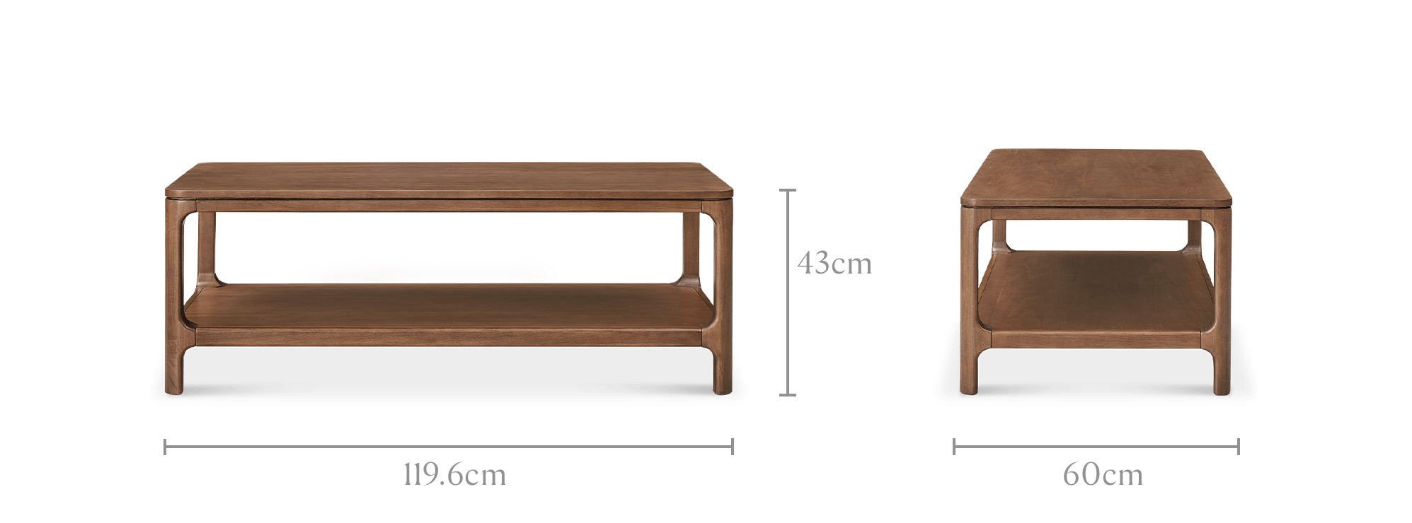 dimension of Arlen Sintered Stone Rectangular Coffee Table