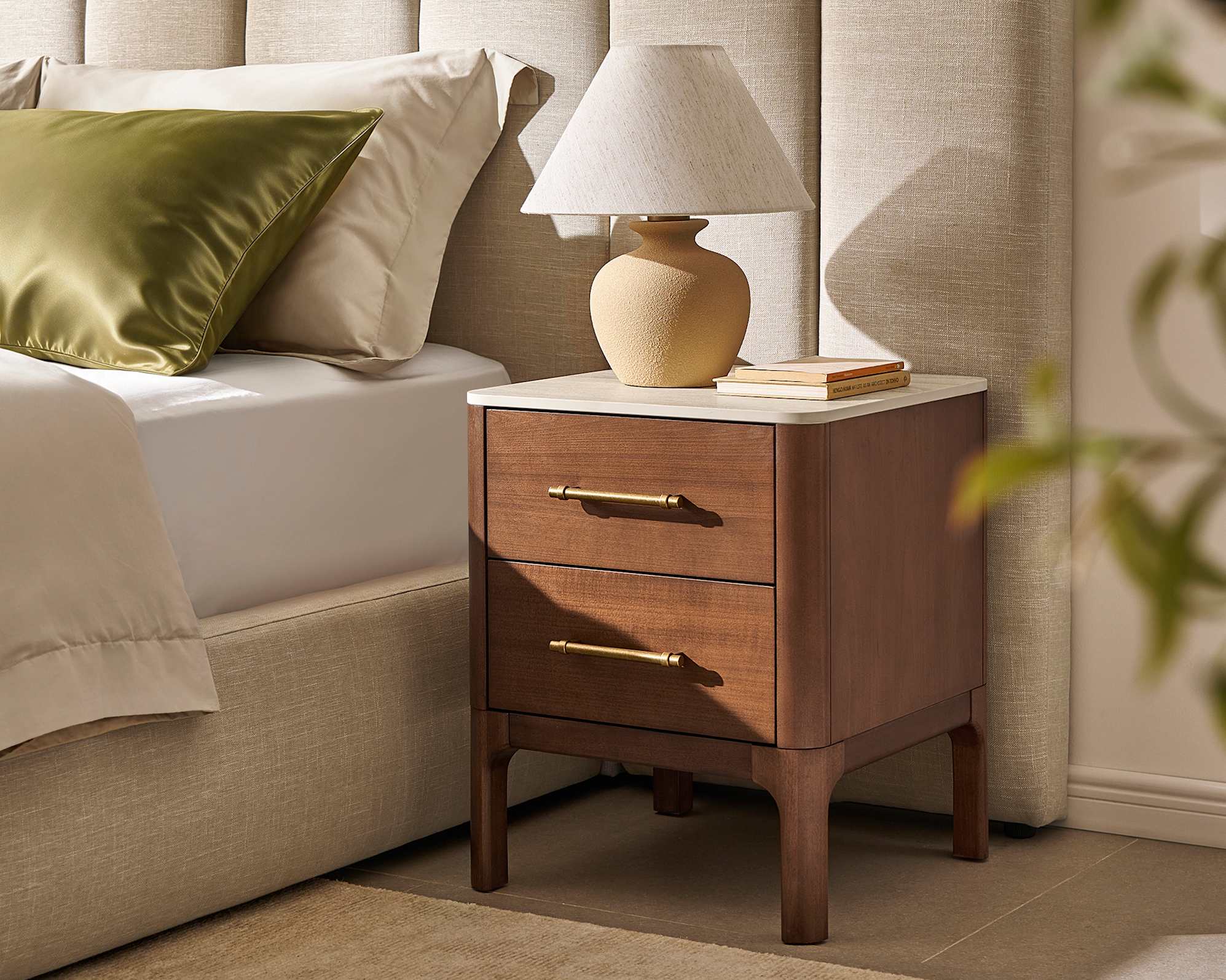 Arlen 2-Drawer Bedside Table 0