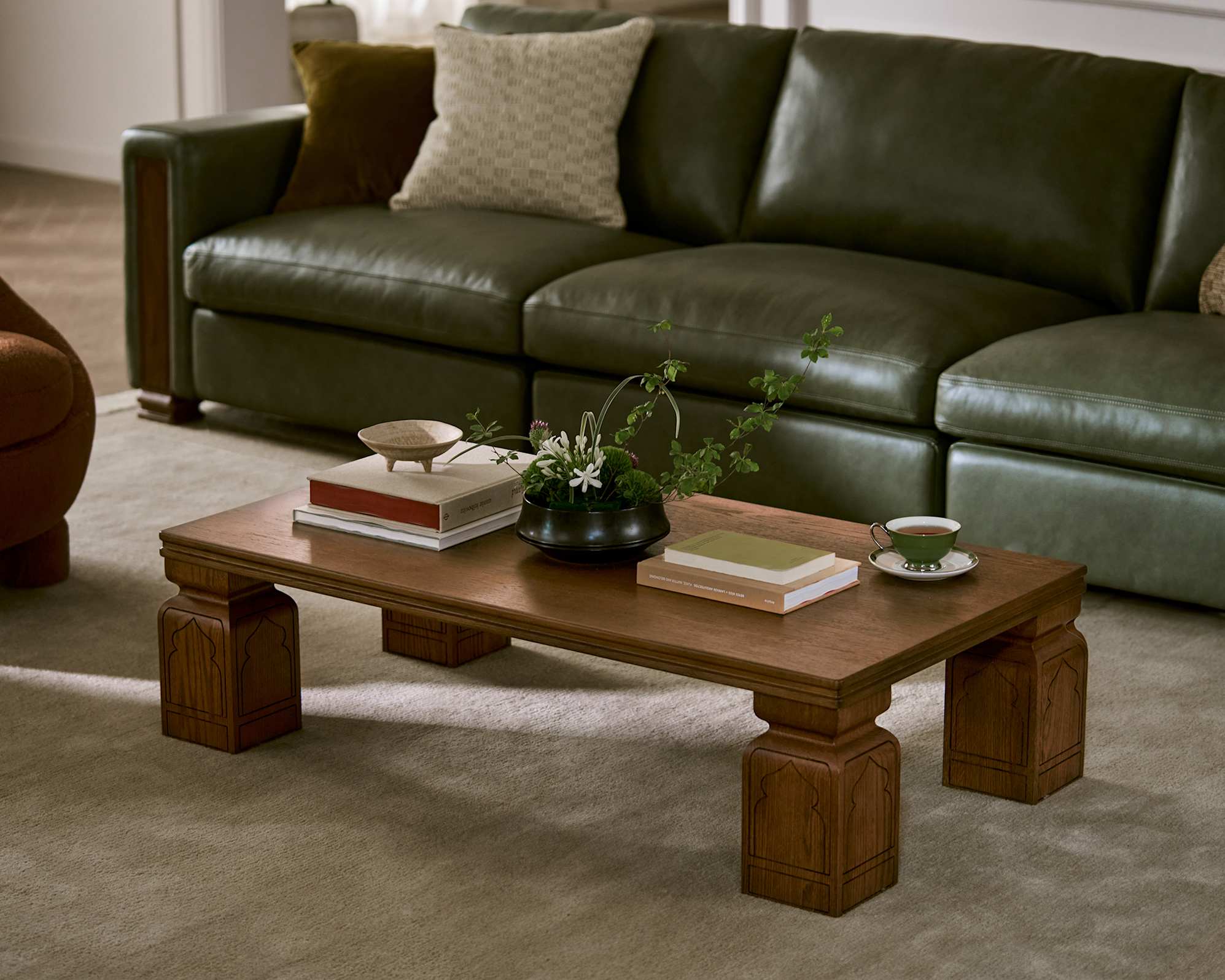 Tan France Anaya Rectangular Tea Table 0