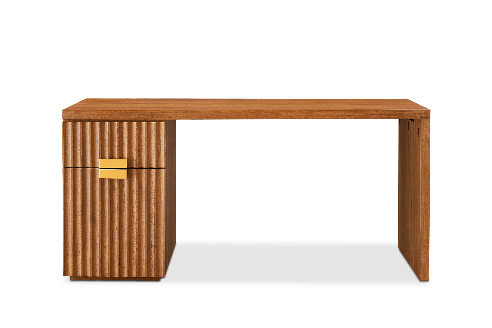 Sloane Desk with Pedestal, Walnut