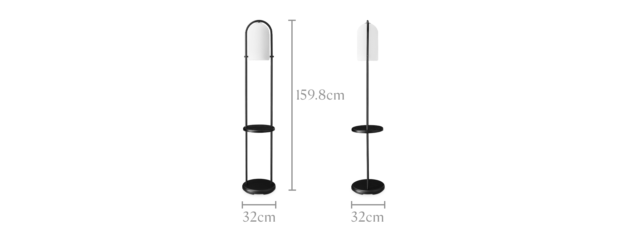dimension of Asher Floor Lamp