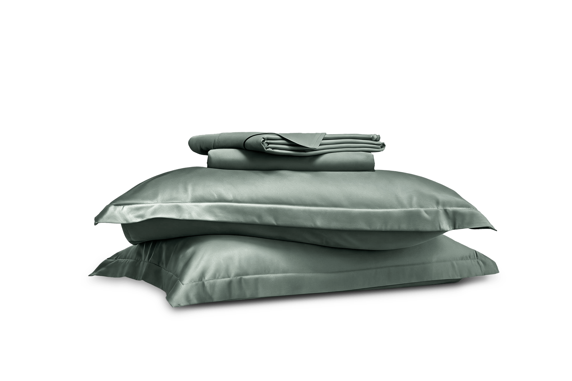 Luxe Egyptian Cotton Sateen Queen Size Sheet Set, Atlantic