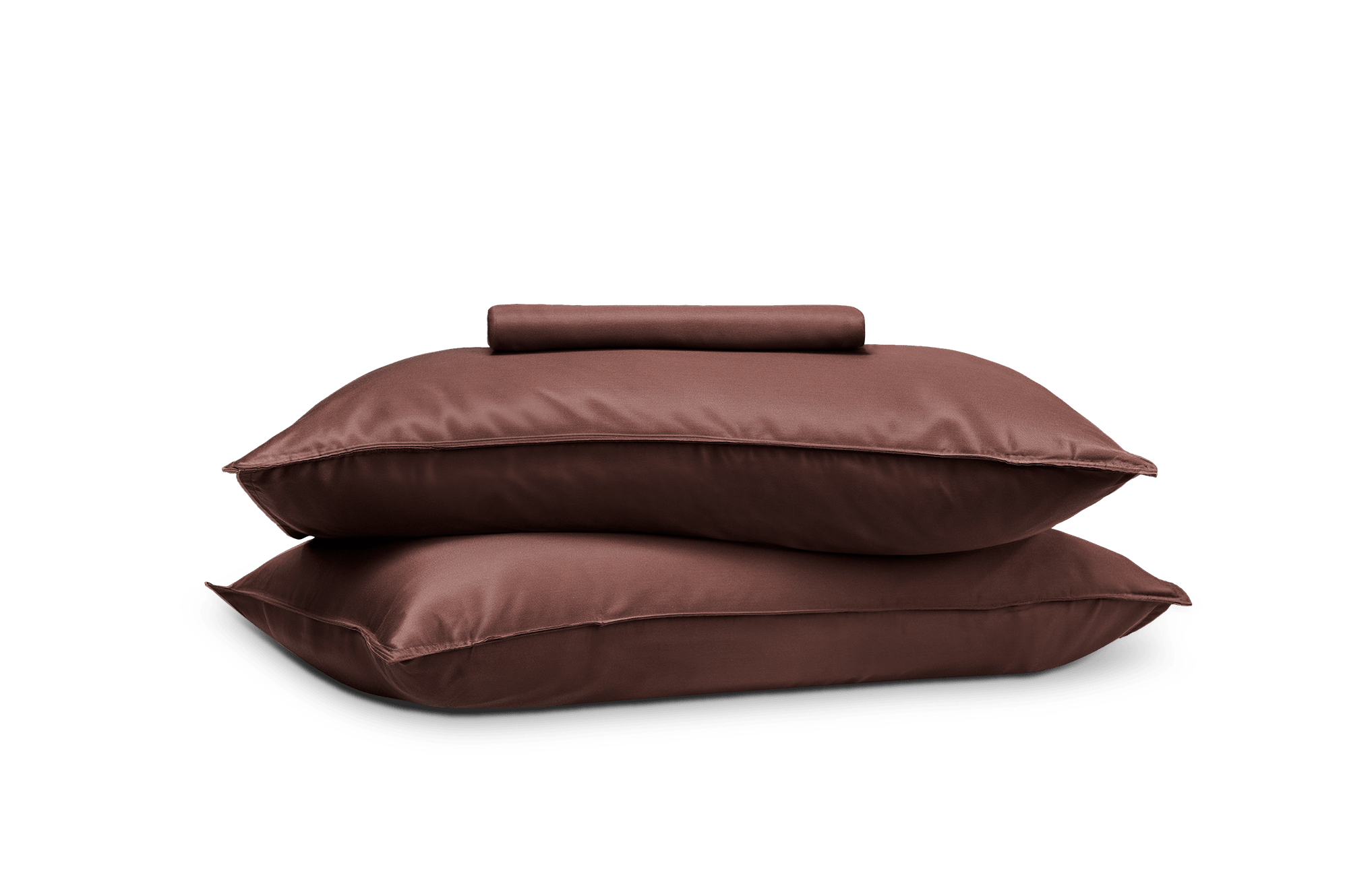 Cool Lyocell Sateen Queen Fitted Sheet and Standard Pillowcase Set, Cocoa