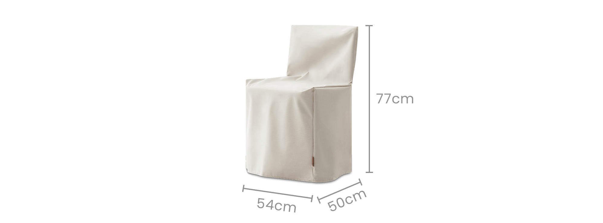 dimension of Eden Outdoor Dining Chair Cover, Set of 2