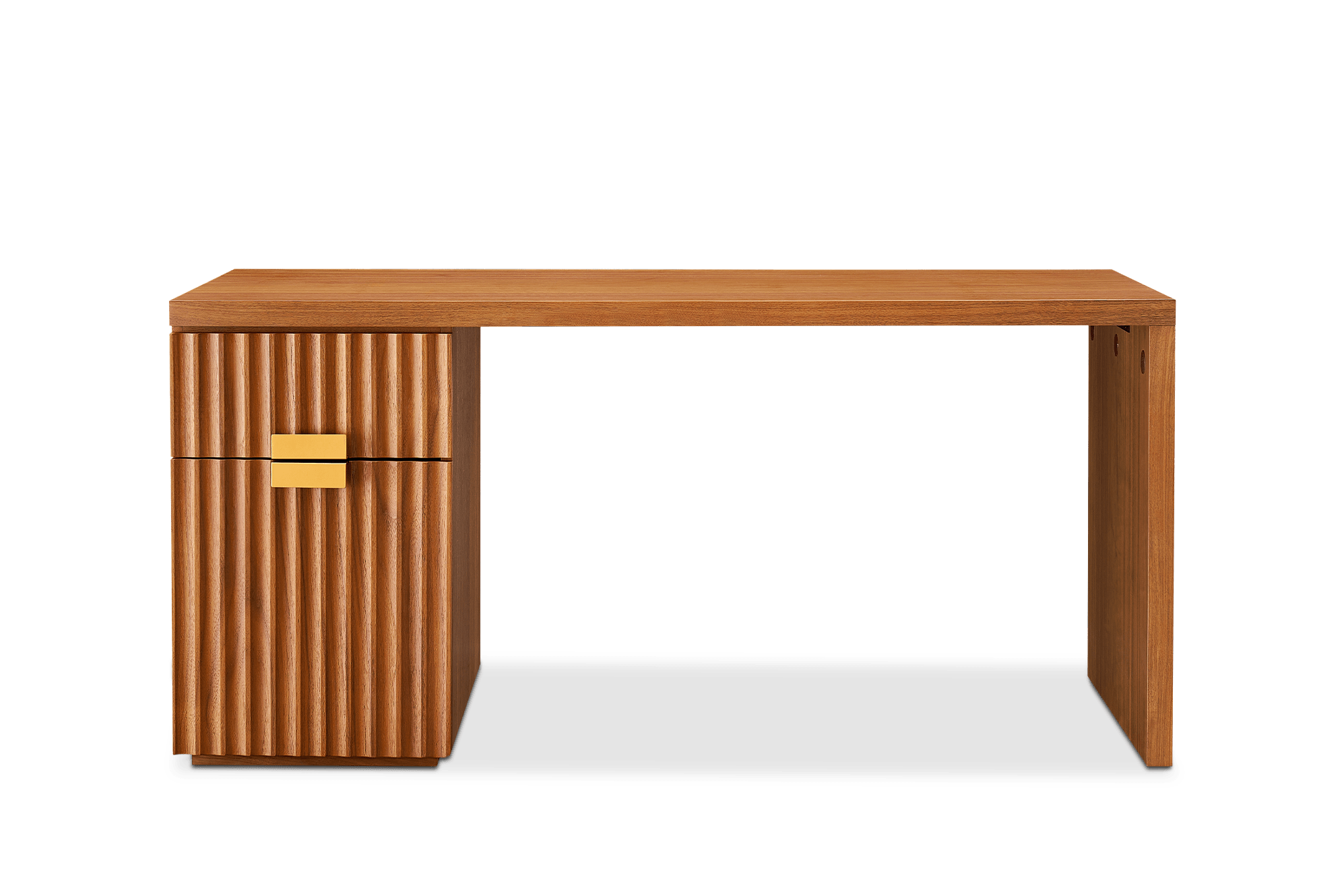Sloane Desk with Pedestal, Walnut