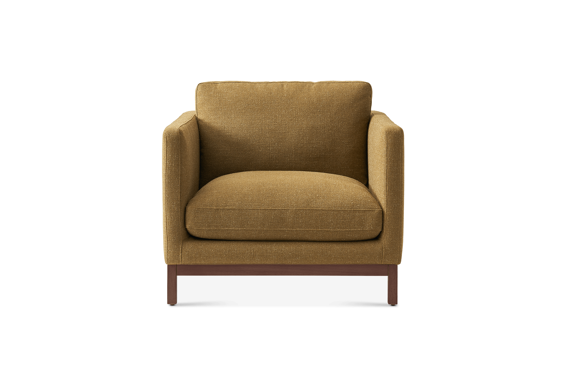 Owen II Armchair, (Basketweave) Caramel (Walnut Leg)