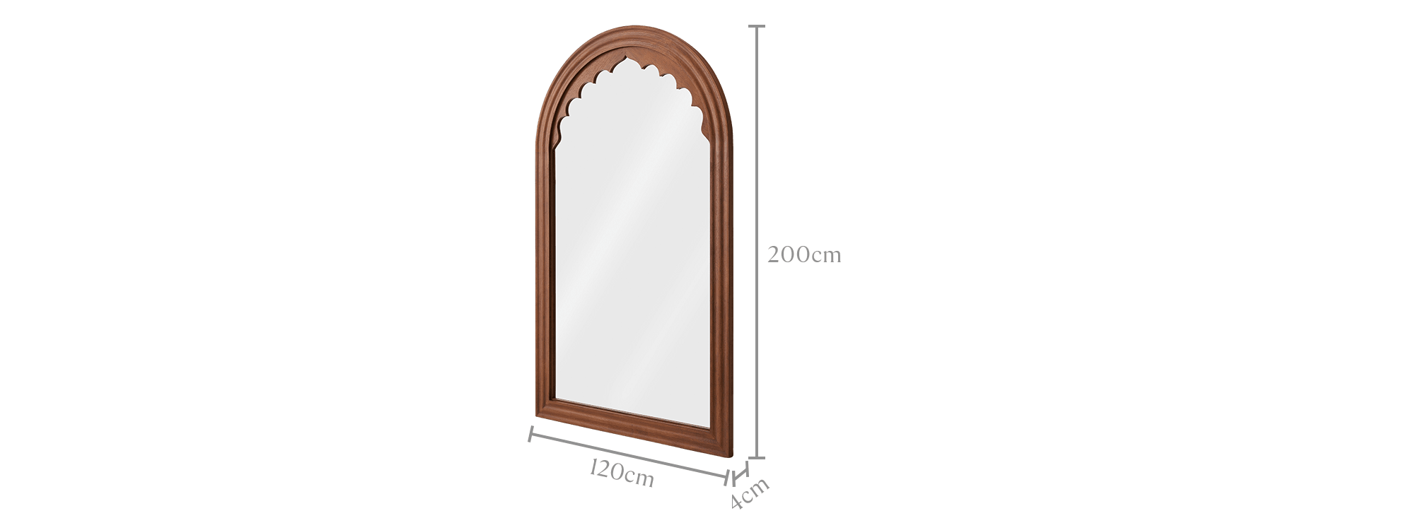 dimension of Tan France Rayan Floor Mirror