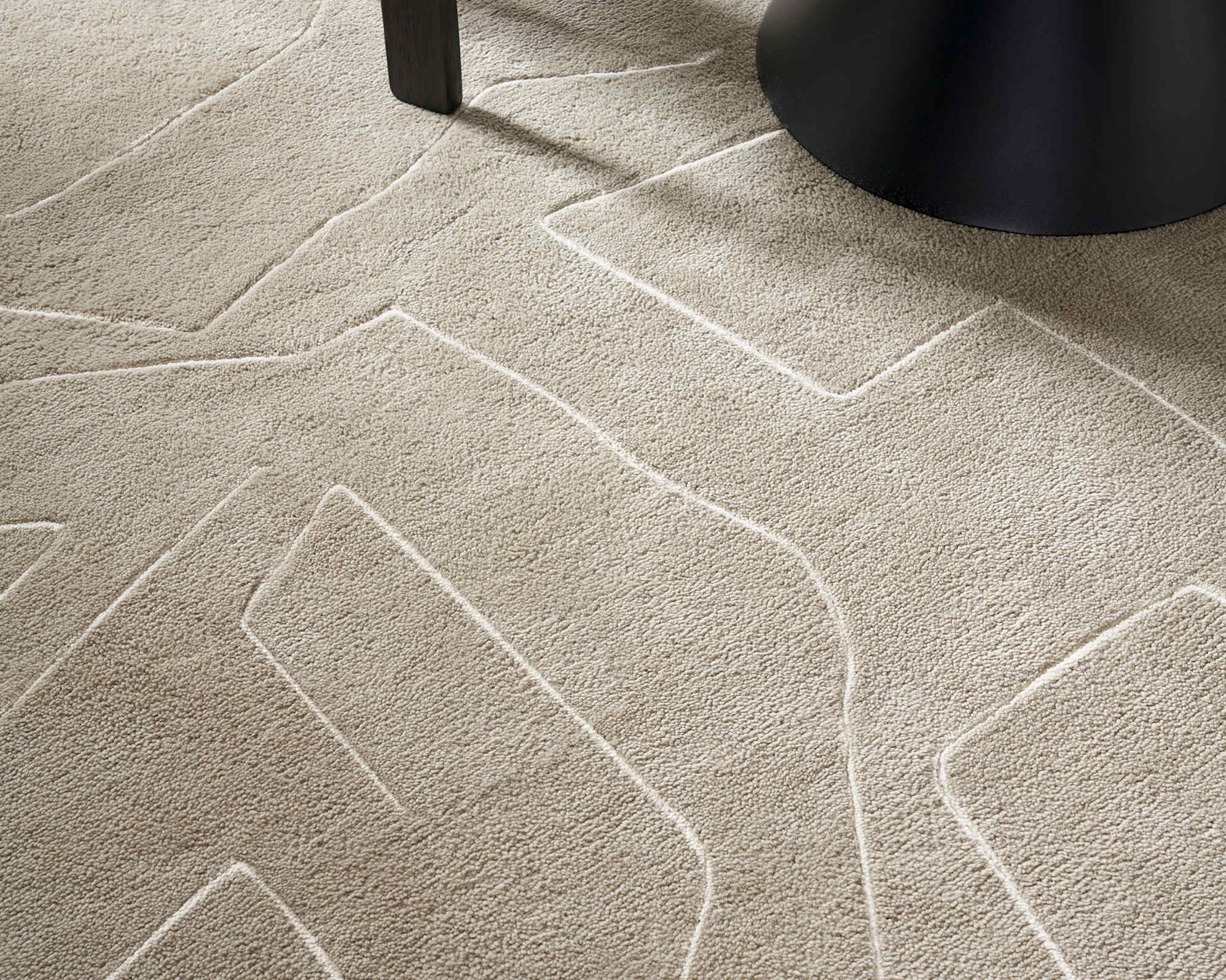 Mira Area Rug, Beige, 5' x 8' lifestyle