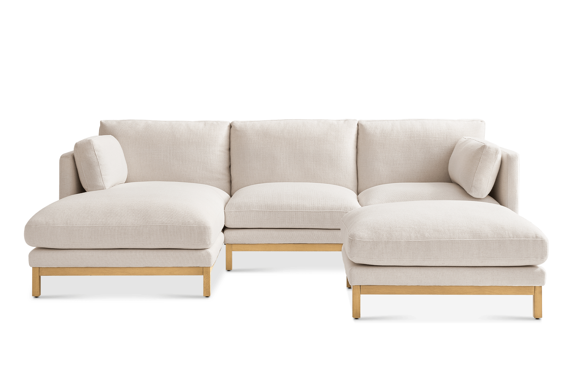Owen II Chaise Sectional Couch with Ottoman 3