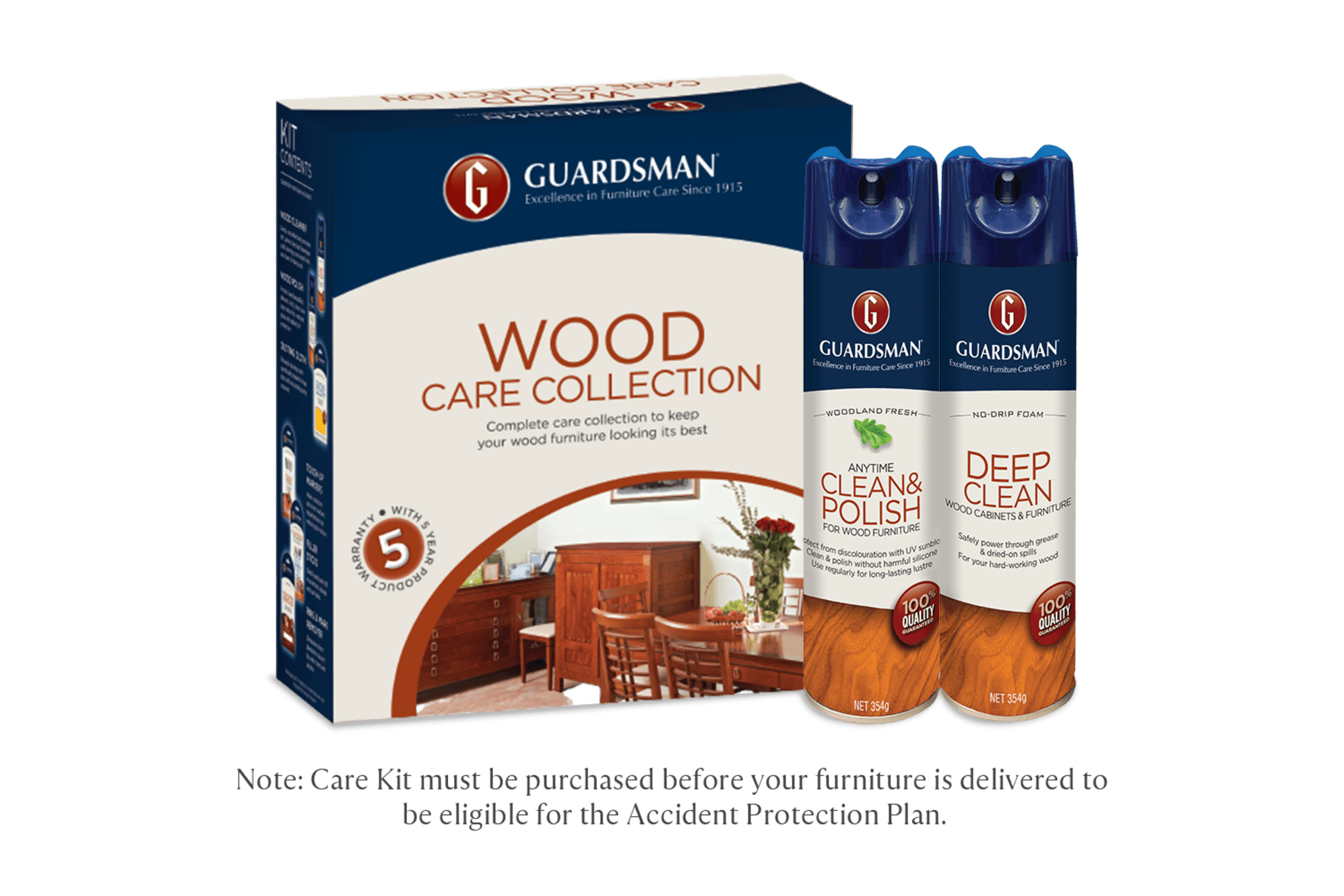 Wood Care Kit 5 Years Warranty