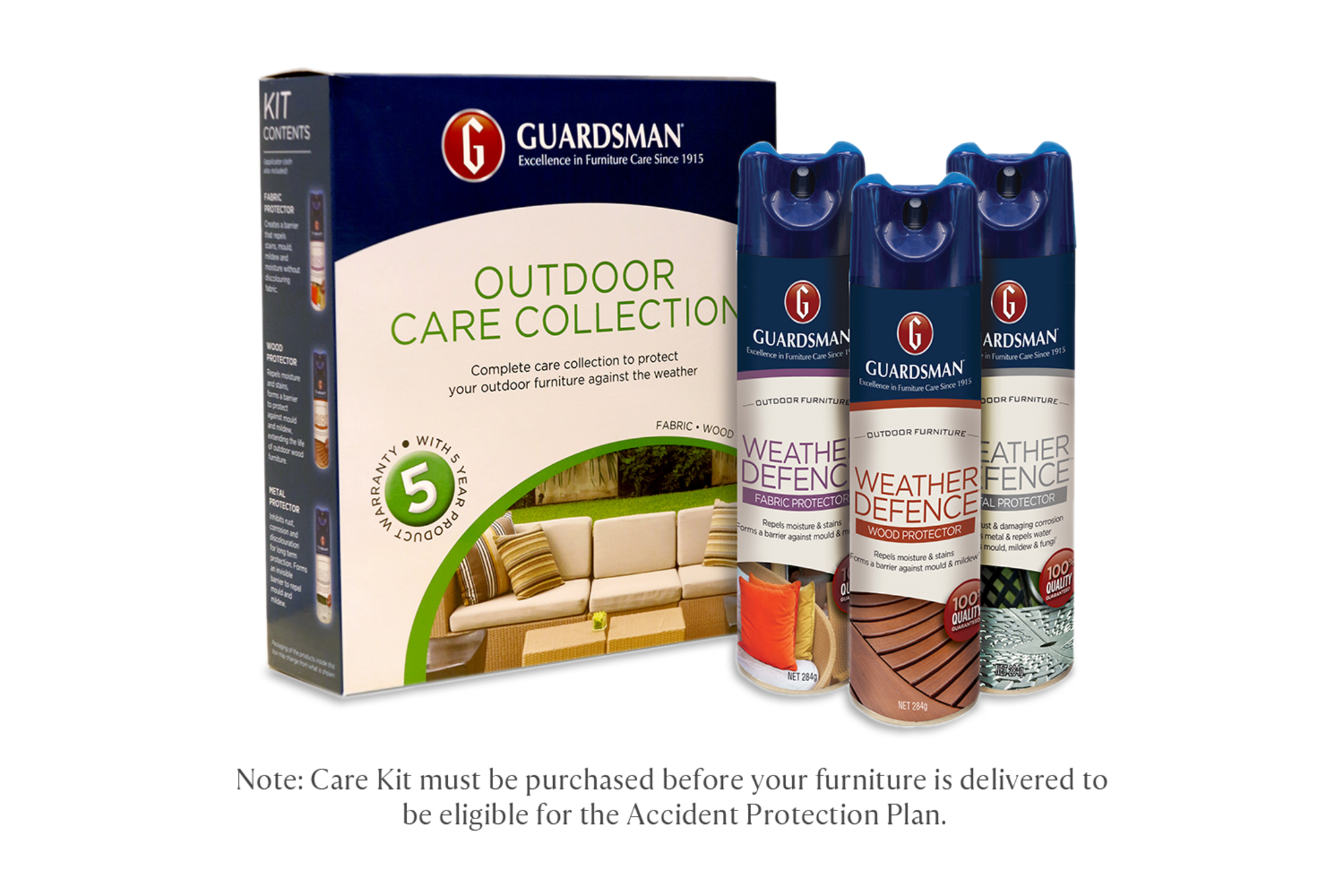 Outdoor Care Kit 5 Years Warranty
