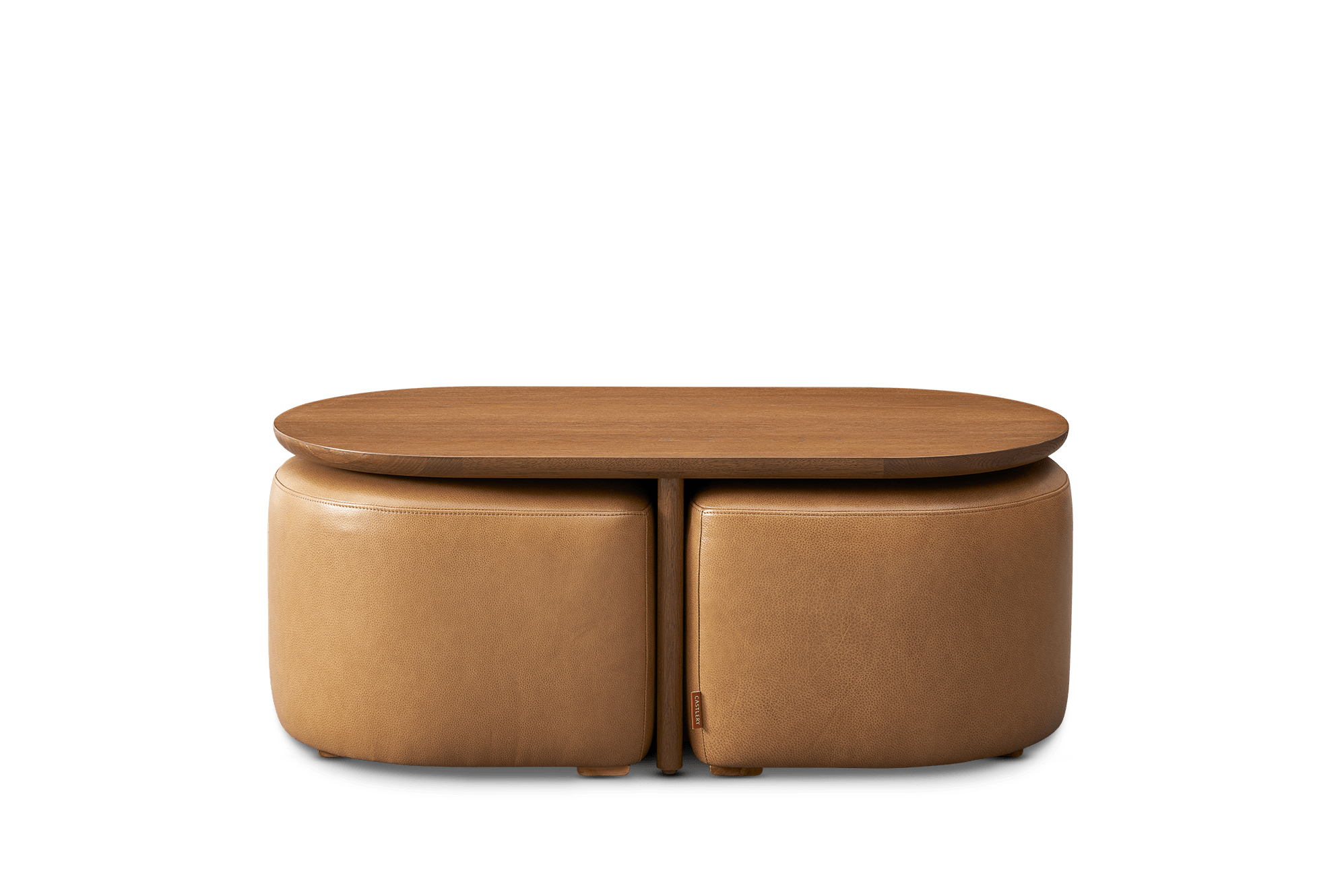 Hugg Nesting Rectangular Coffee Table, (Lugano) Caramel (Chestnut)