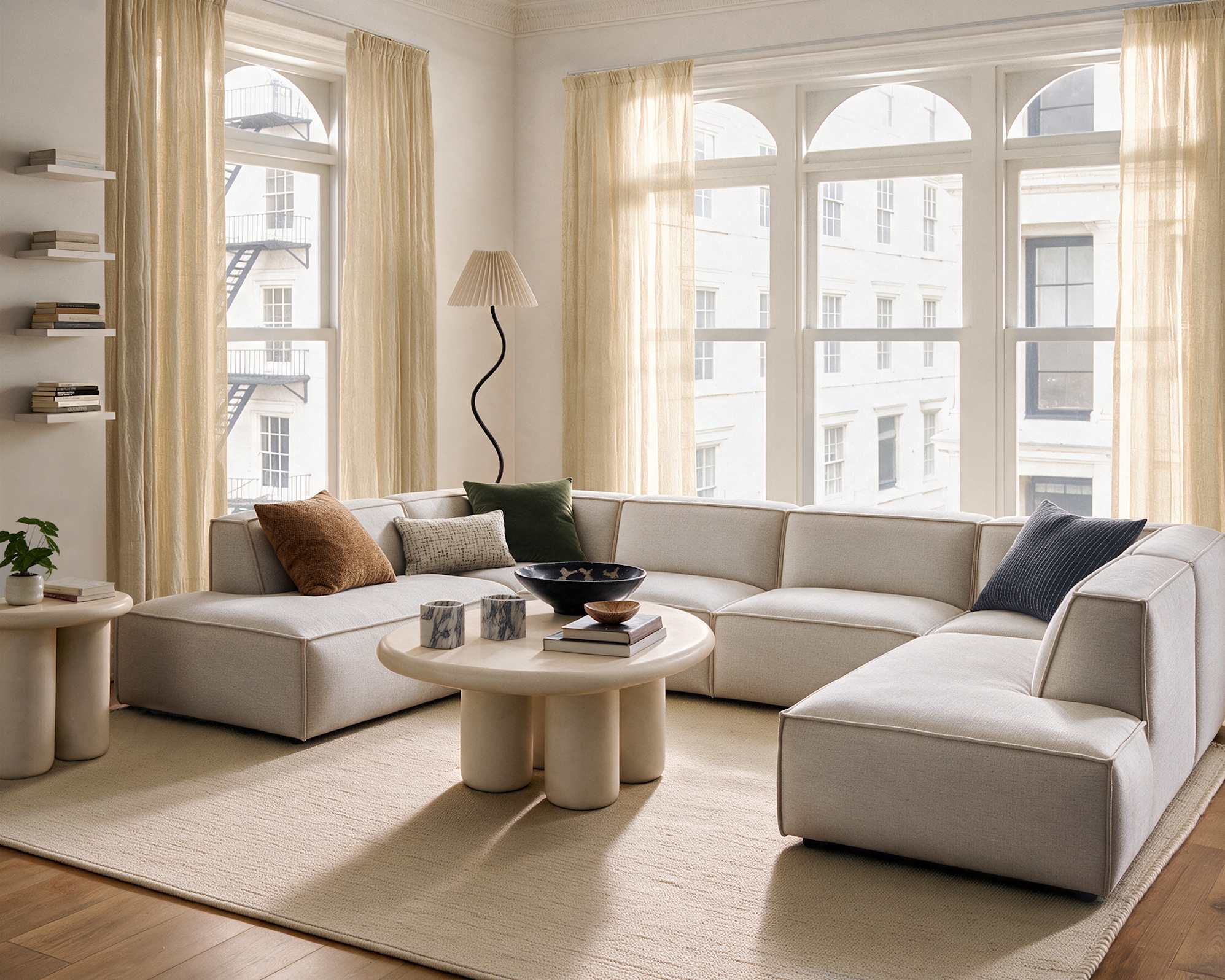 Jonathan U-Shape Sectional Couch 0
