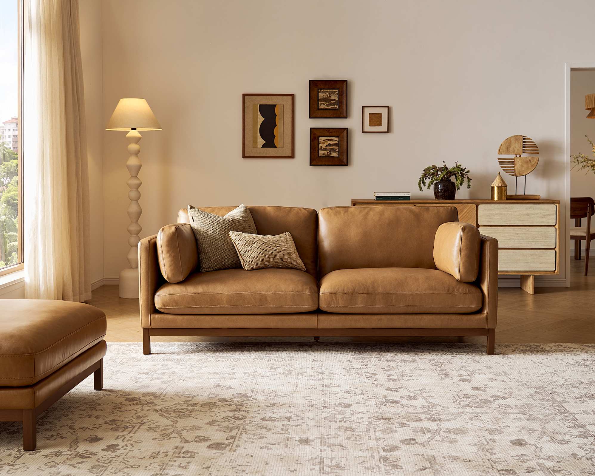 Owen II Leather 2 Seater Sofa 0