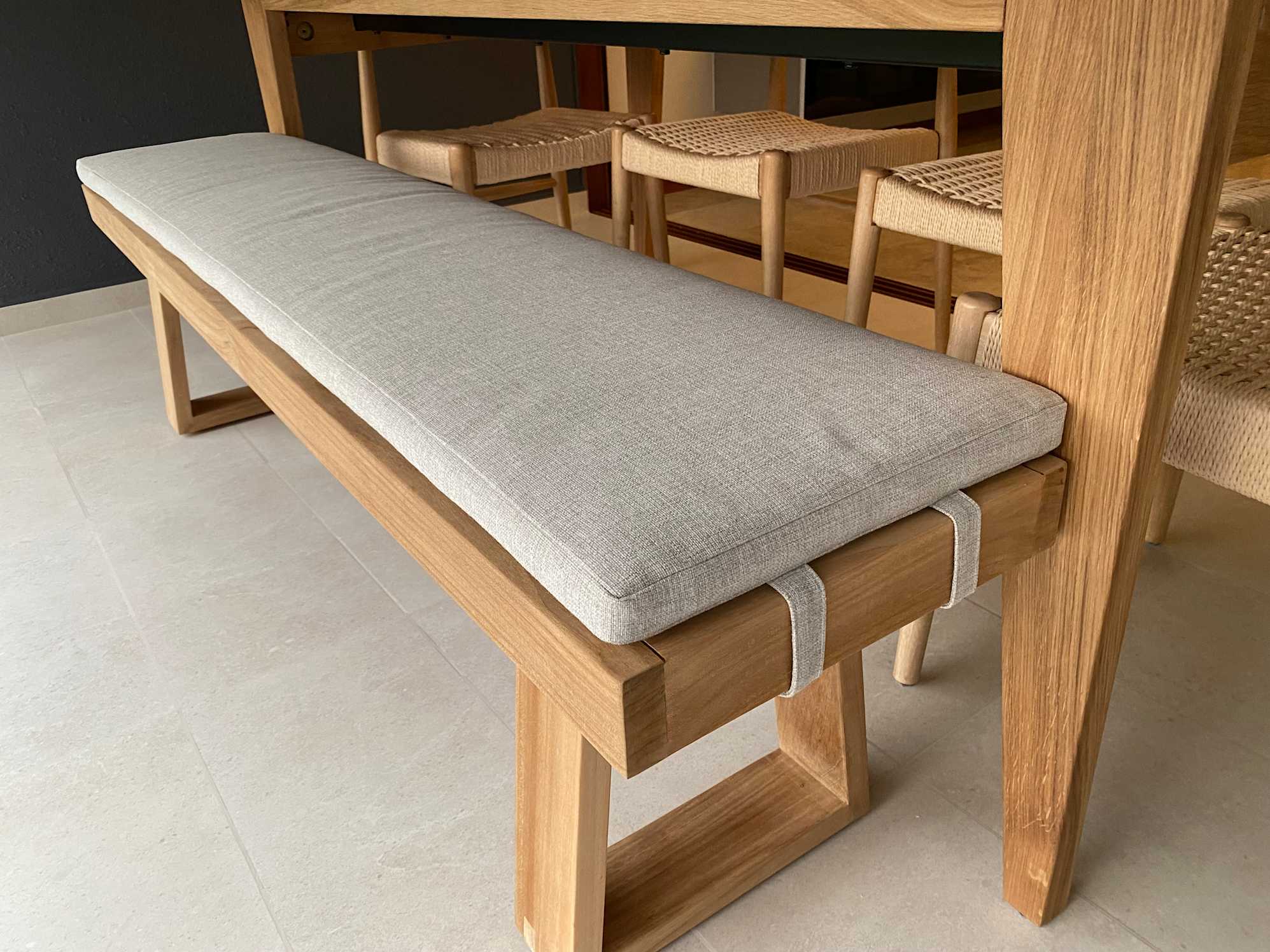 Long outdoor bench!