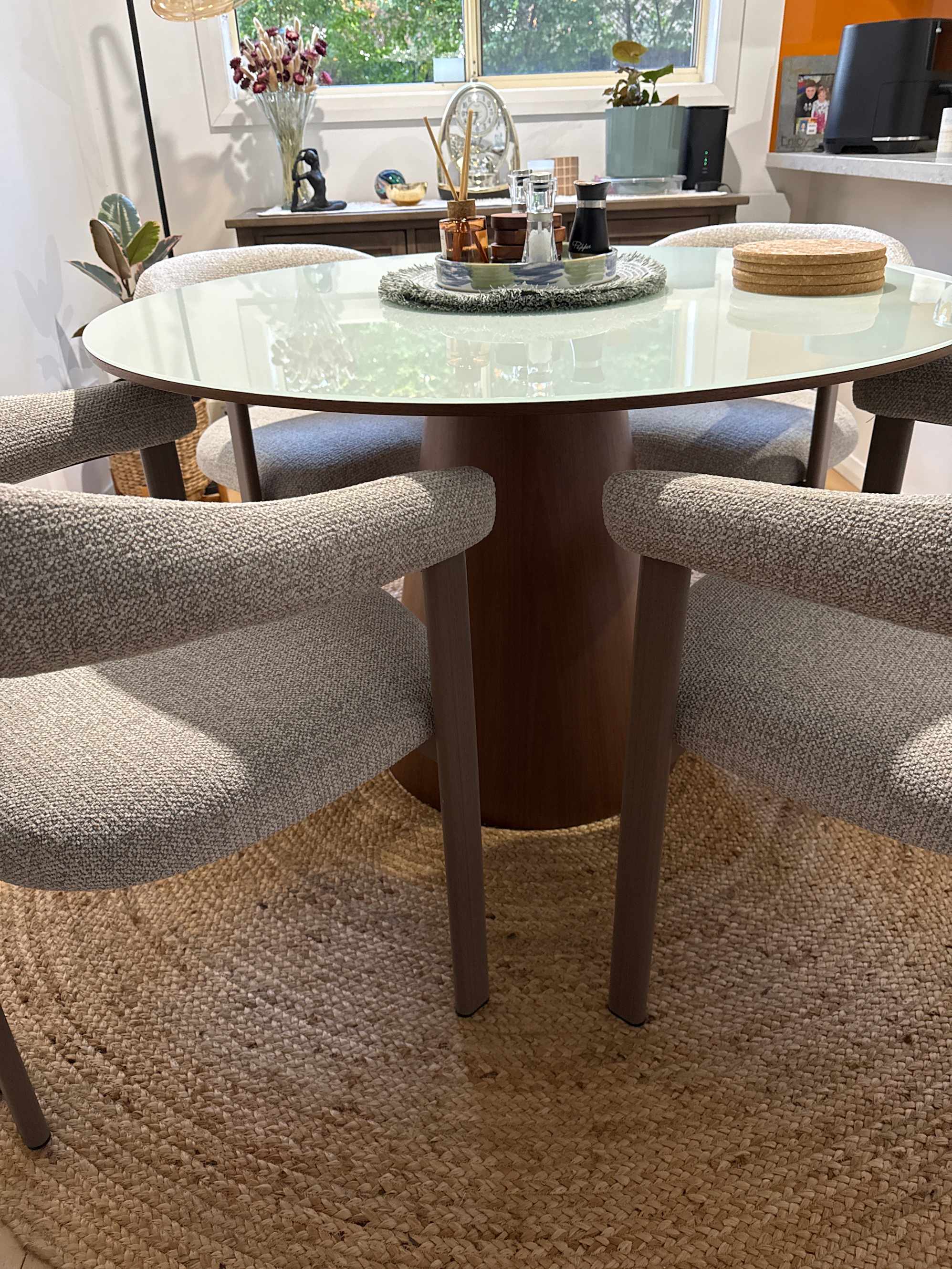 Beautiful round dining table