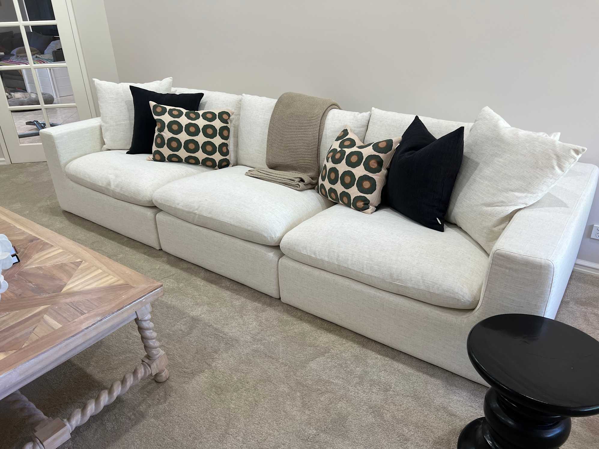 I’m in love 😍 with my Dawson Extended Sofa - Beach Linen
