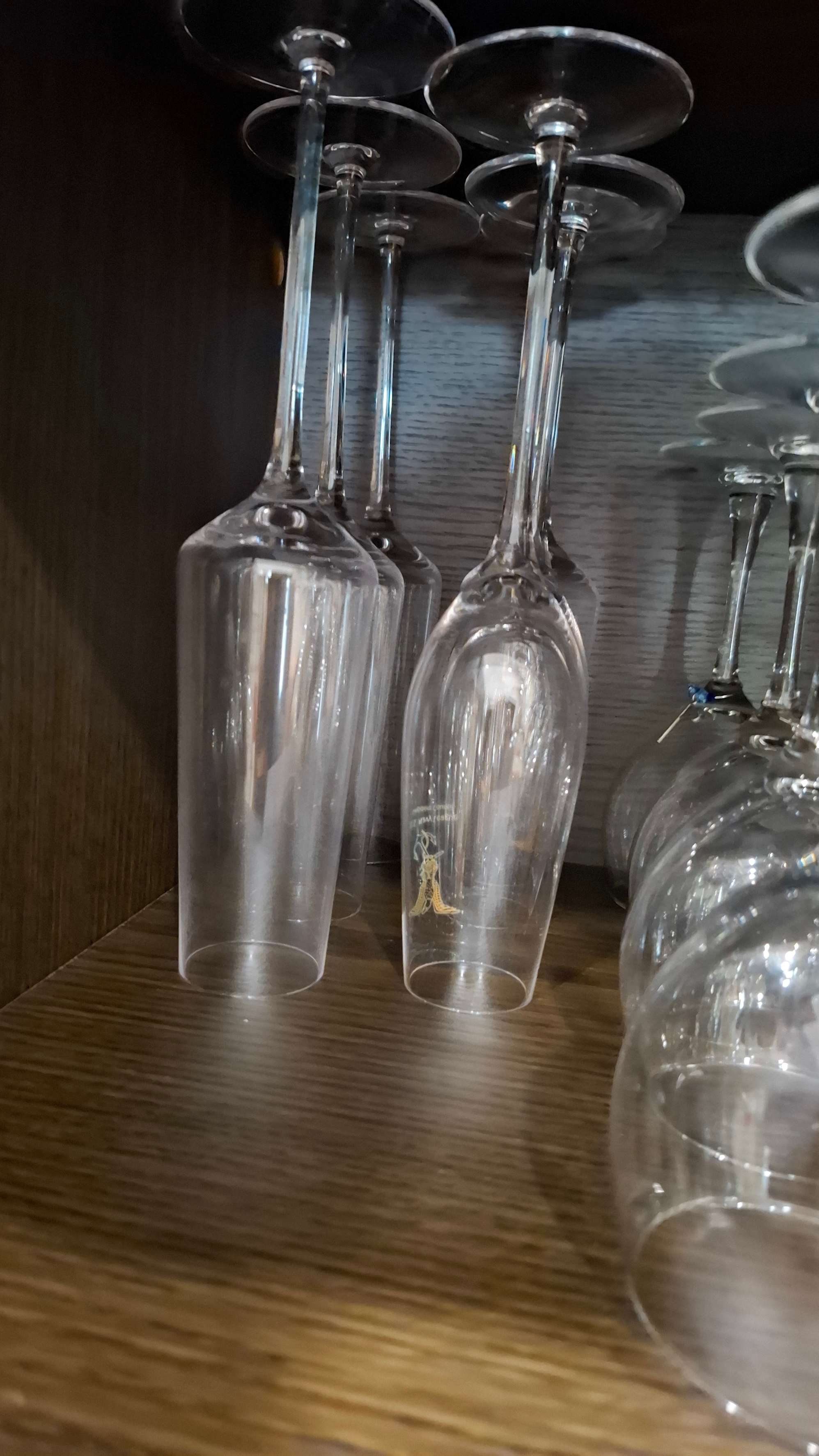 Champagne flute glasses