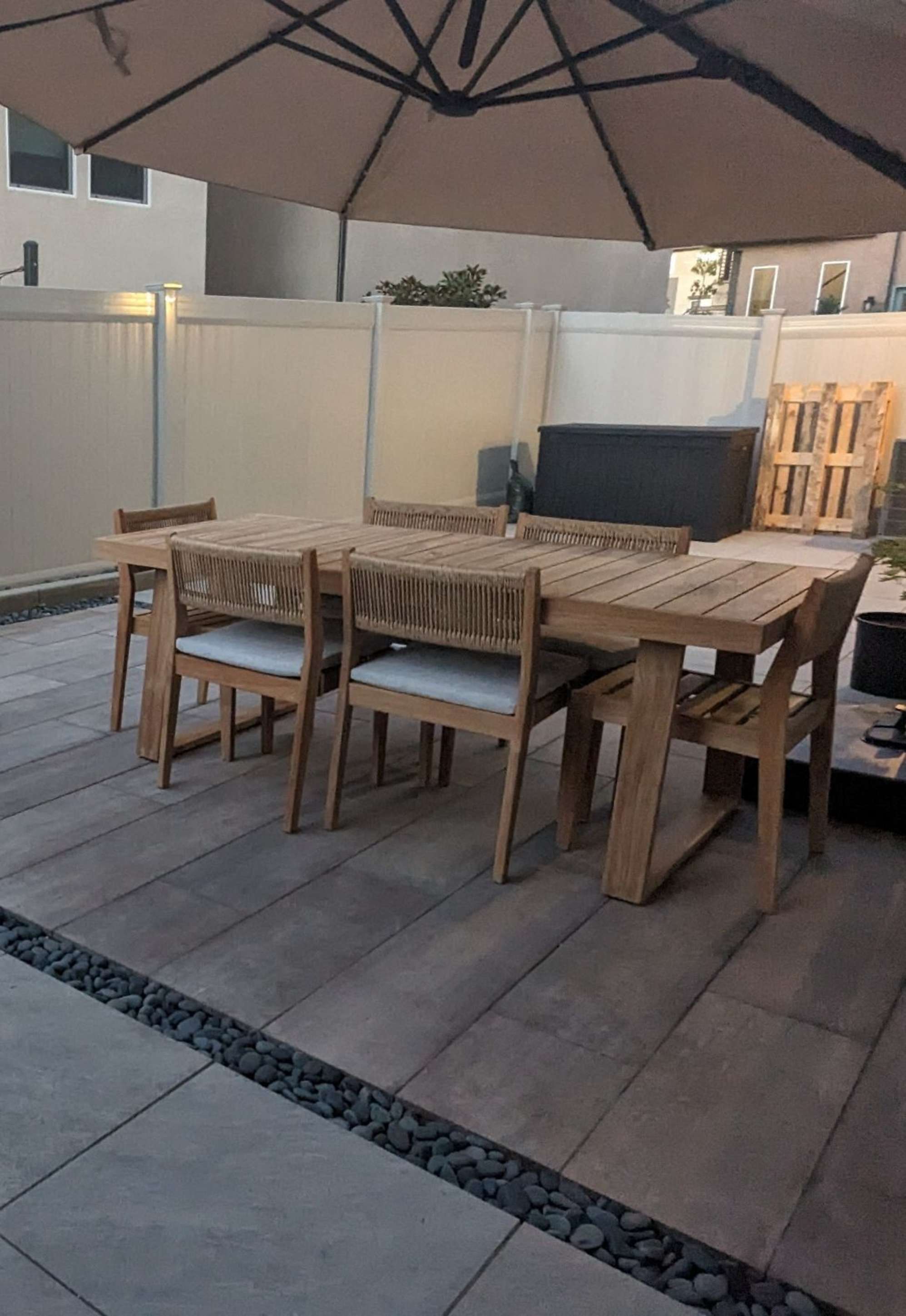 Amazing outdoor teak dining set