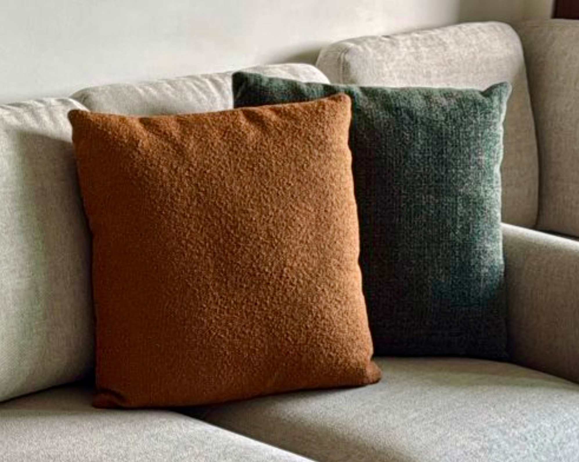 Pine Green Tweed Cushion