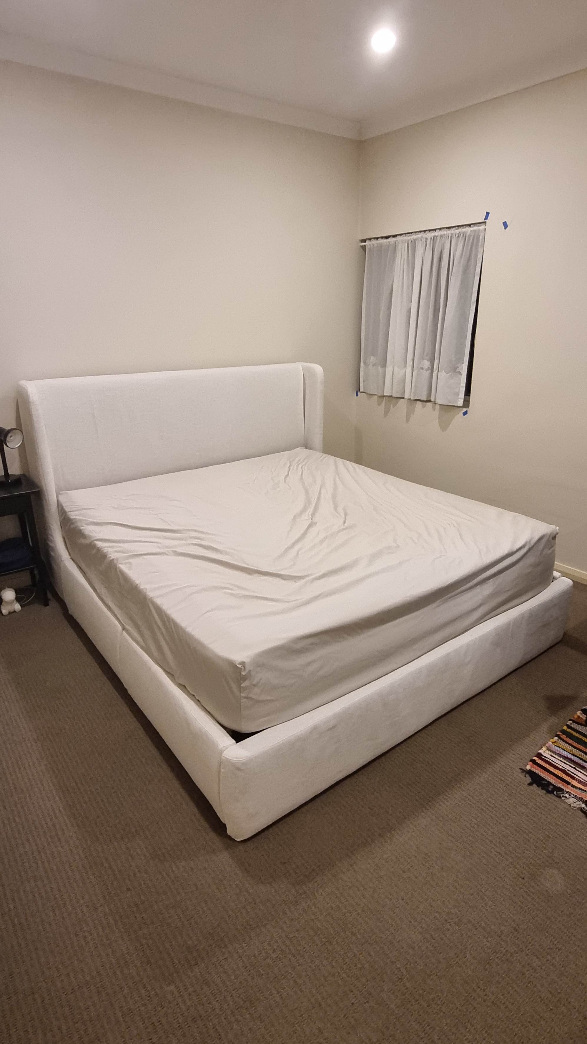 Stylish bed with a lot of storage