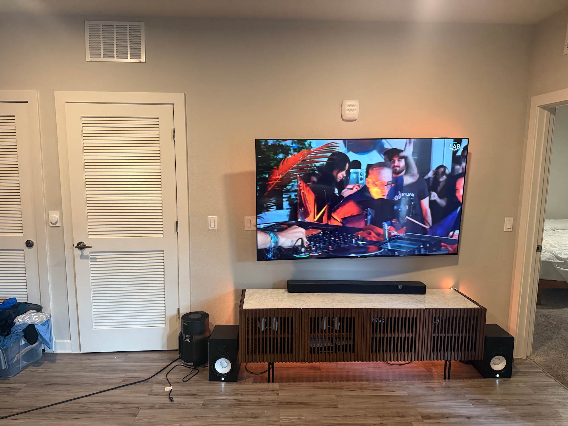 Gorgeous Media Console for our Office!