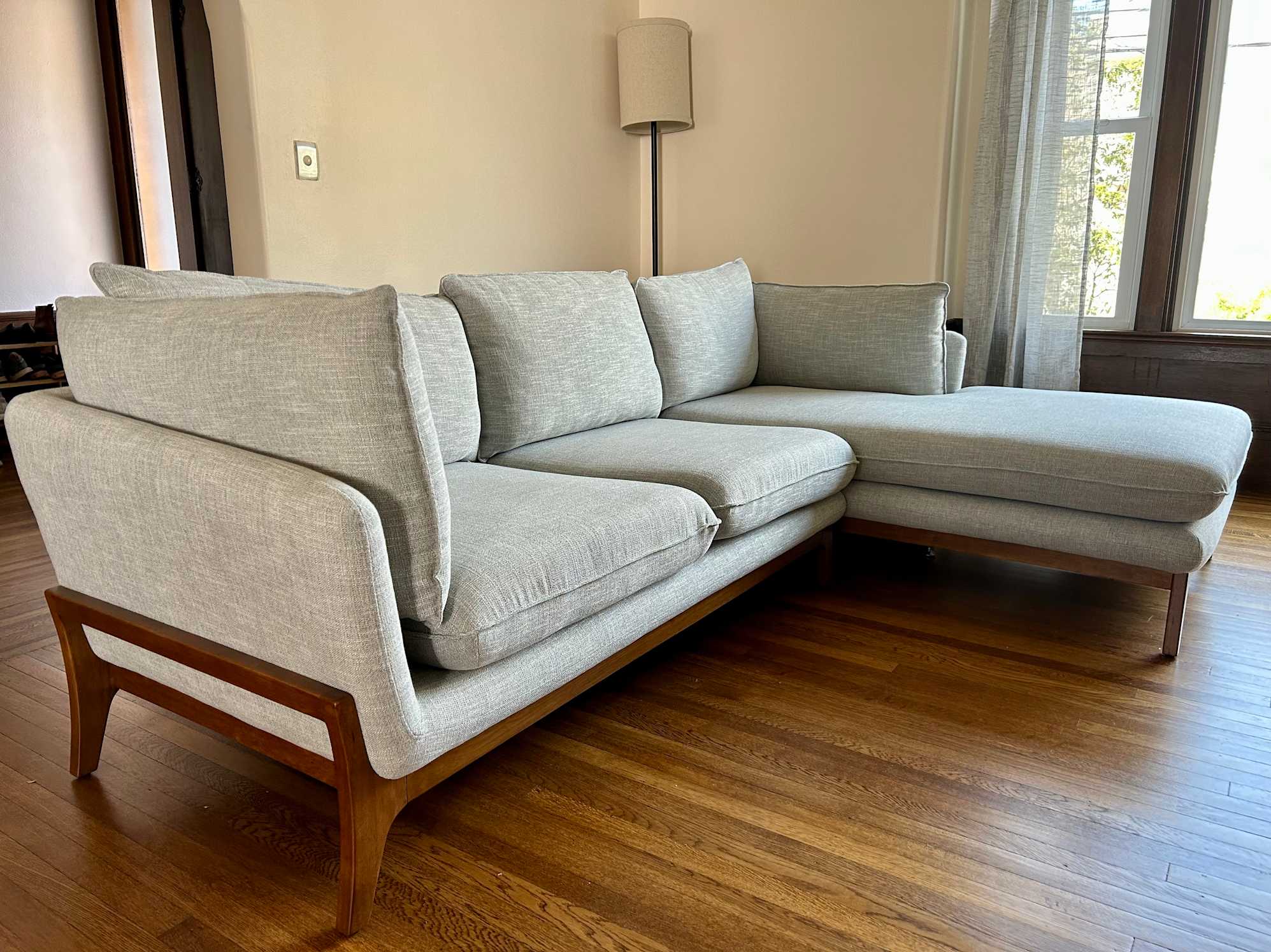 Love the sofa, assembly could have been better