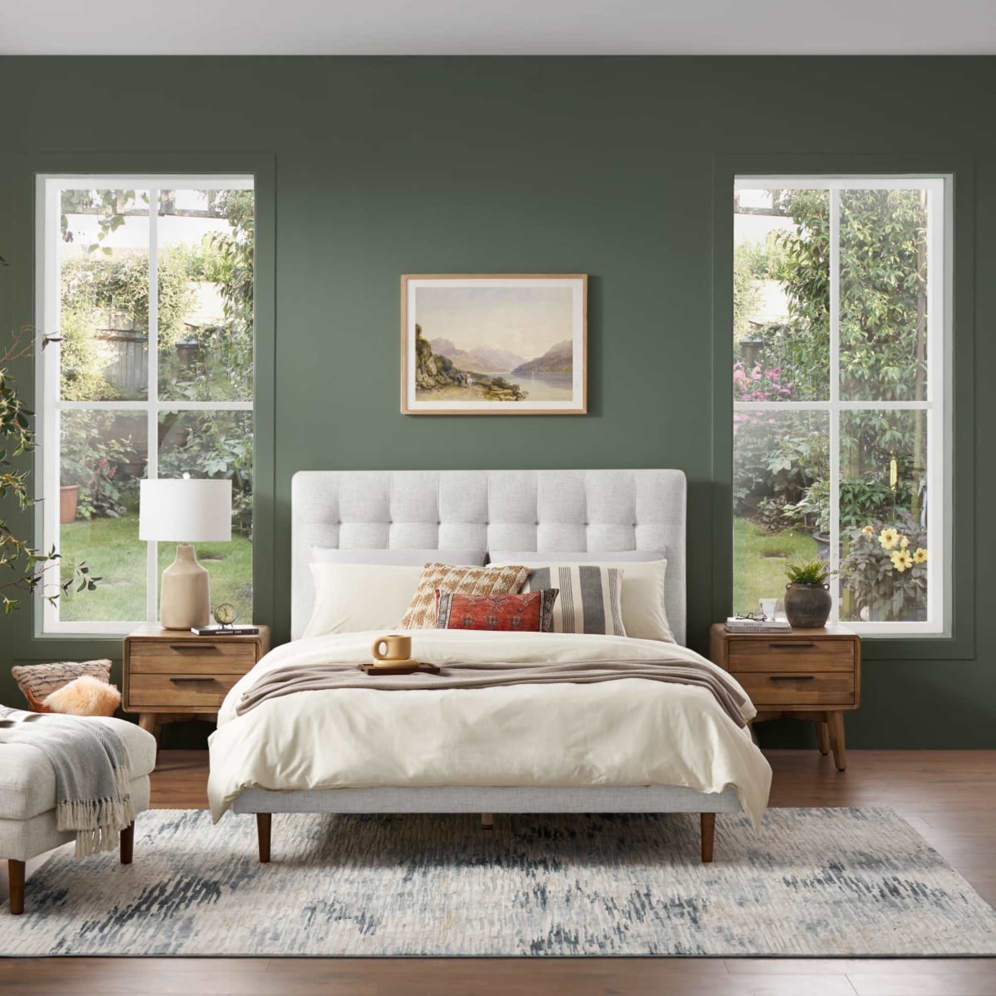 Madison Bed with Seb Nightstands