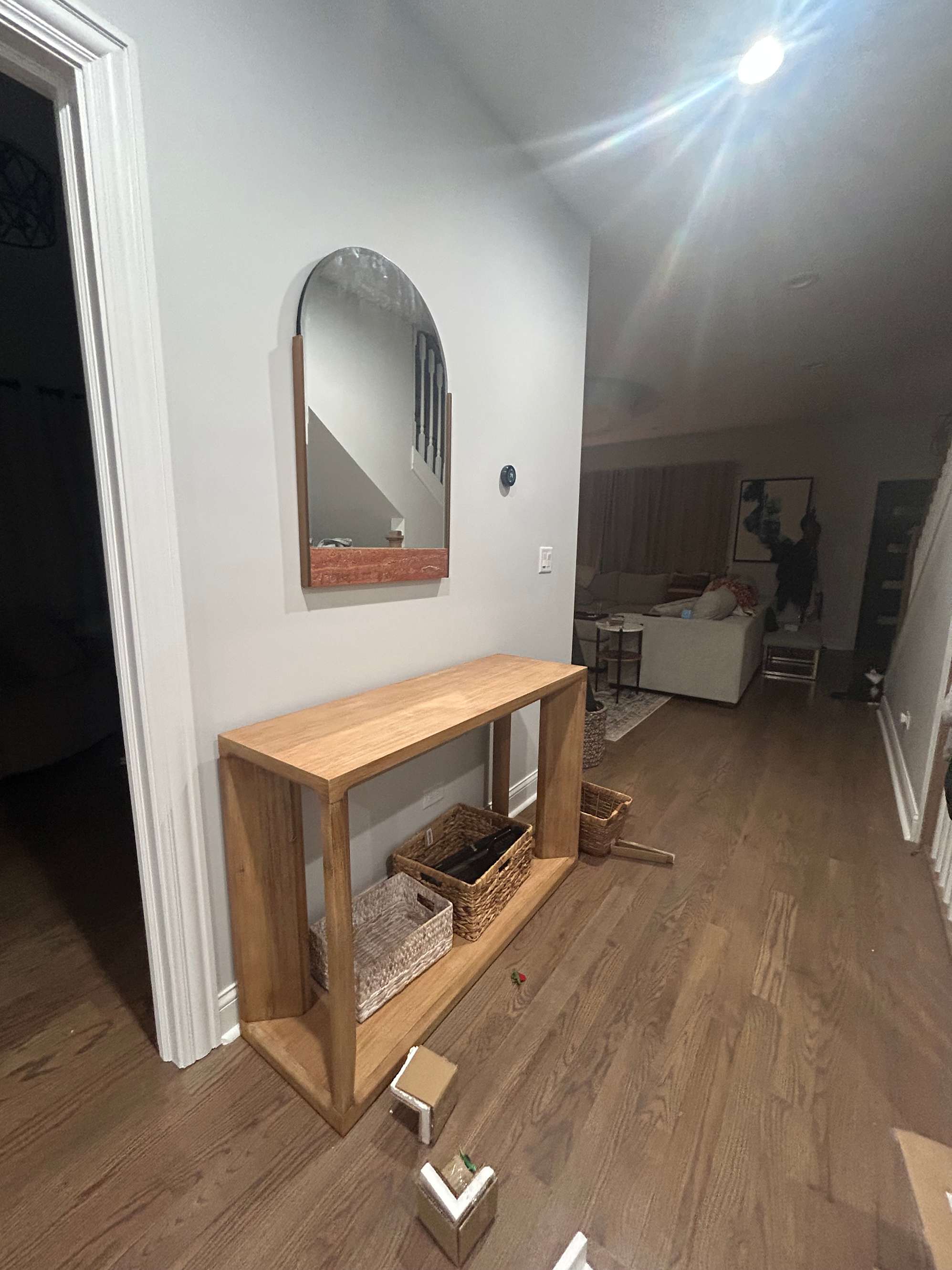Sturdy table that fits our space