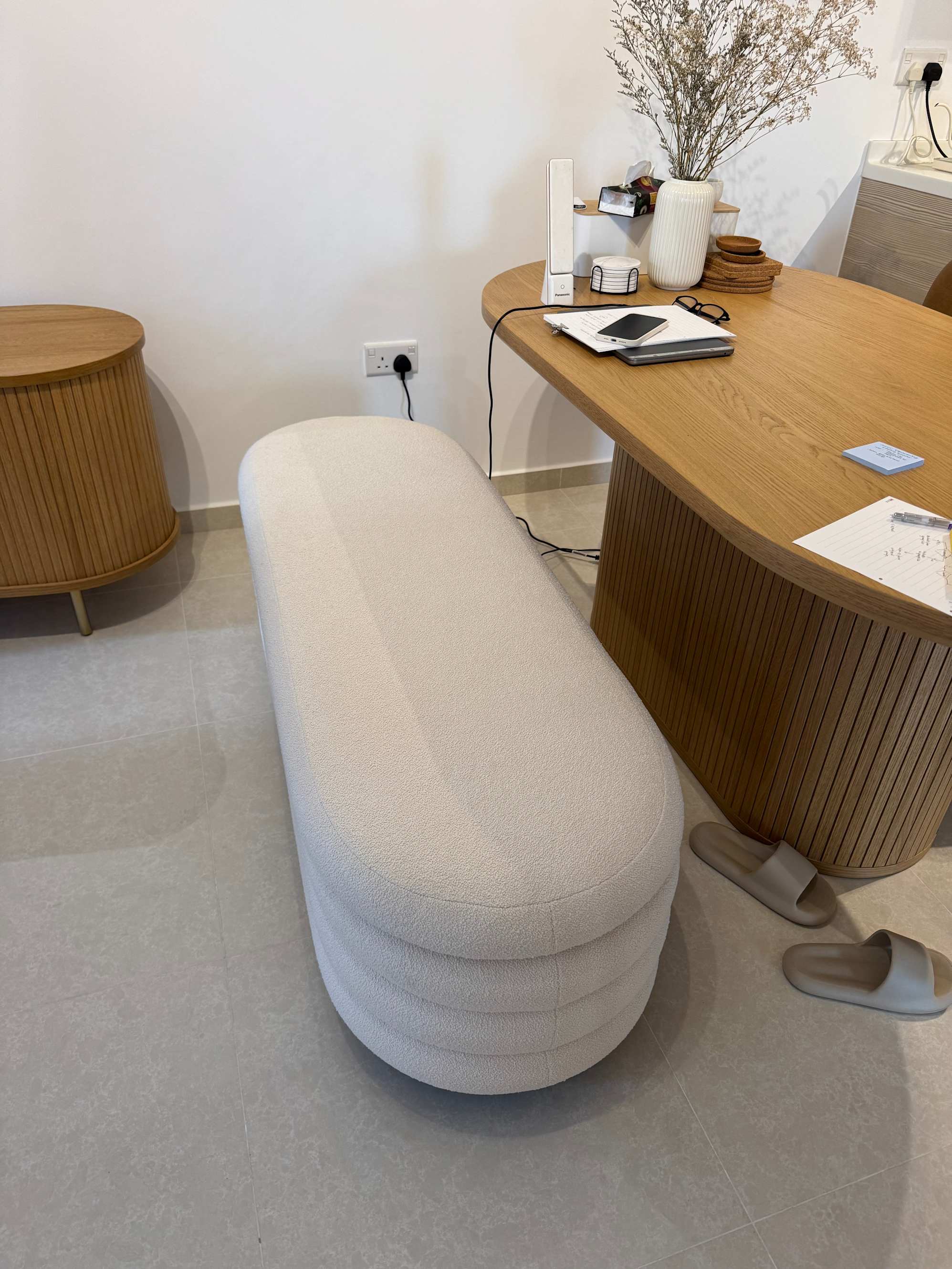 review from Matches my sofa and doubled up as a communal dining chair! 