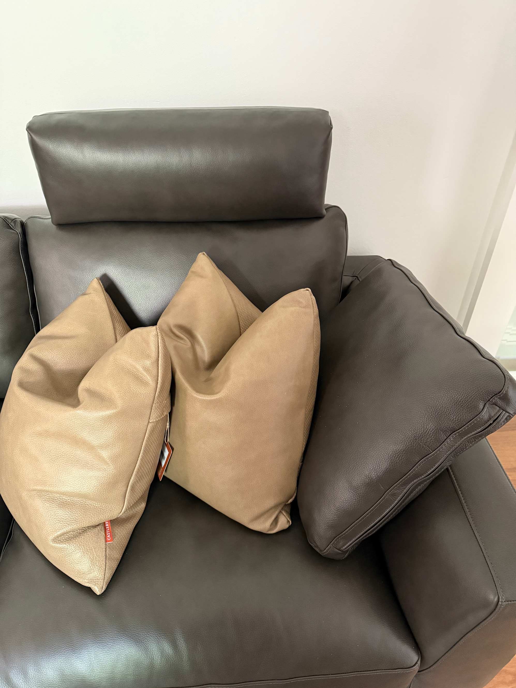 Leather cushion
