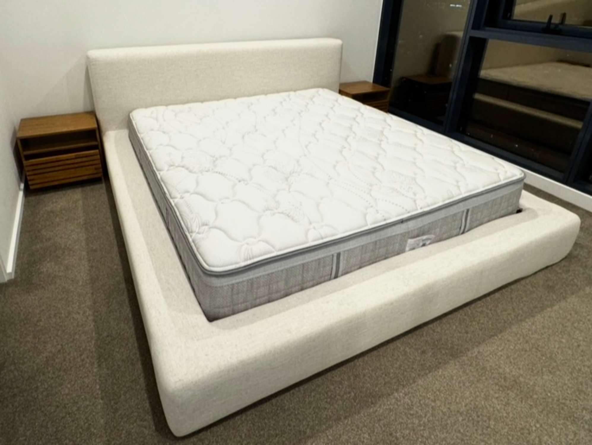 review from Elevated hotel-style bed