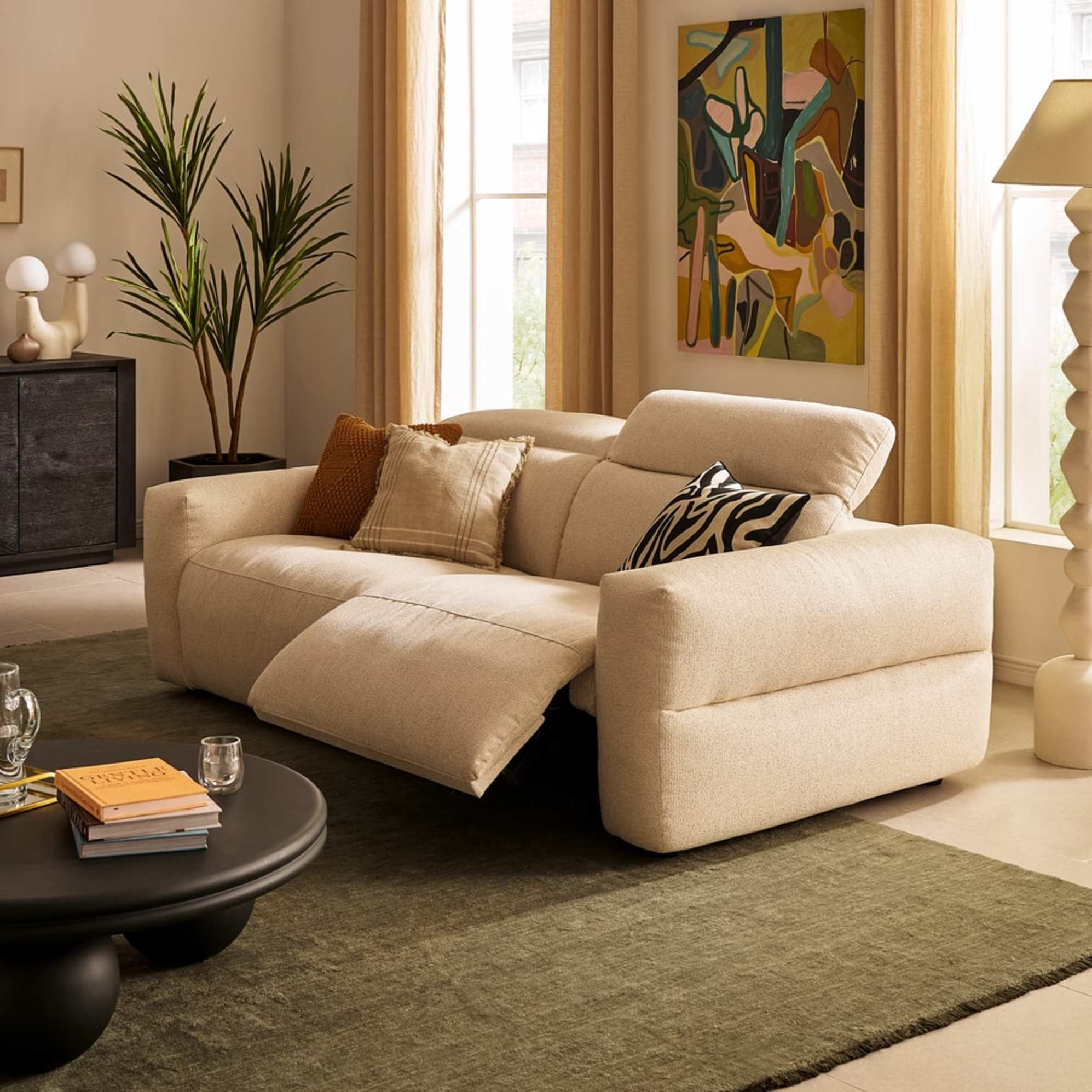 A dual recliner 3-seater sofa. 