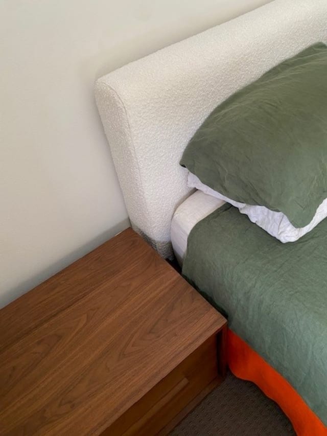 Joseph Bed Boucl with 2 Joseph Bedside Tables Castlery Singapore
