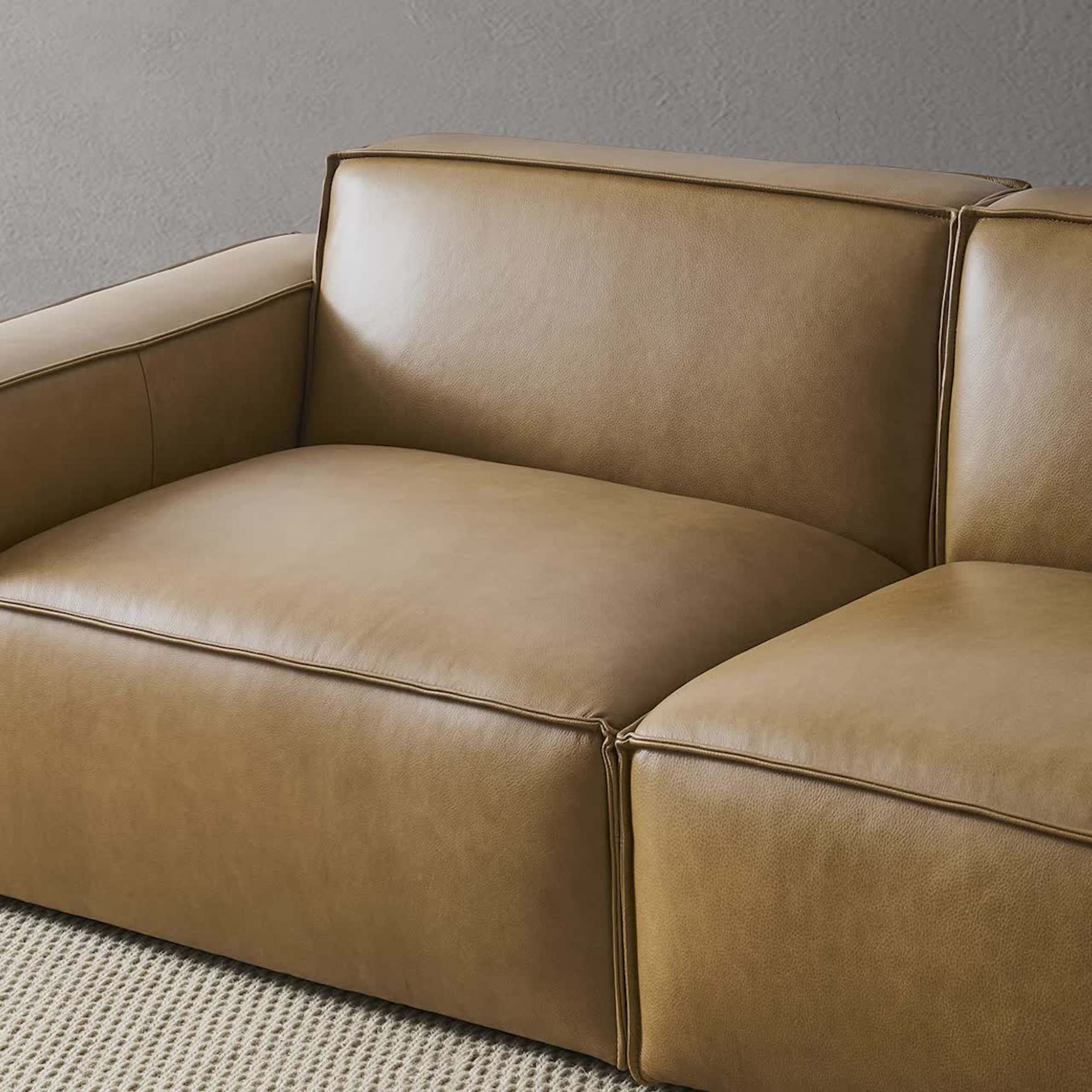 Jonathan Leather 3 Seater Sofa 5