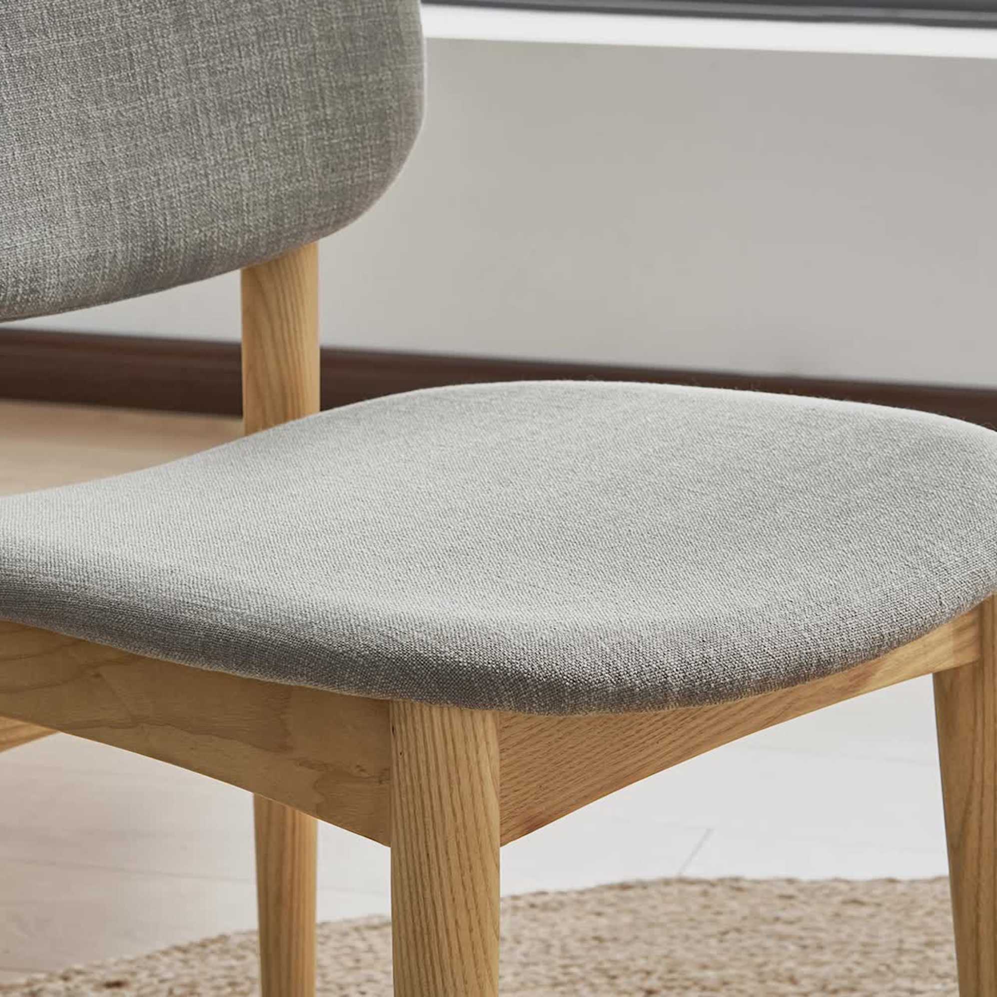 Kelsey Marble Dining Table with 4 Chairs, Natural Ash 8