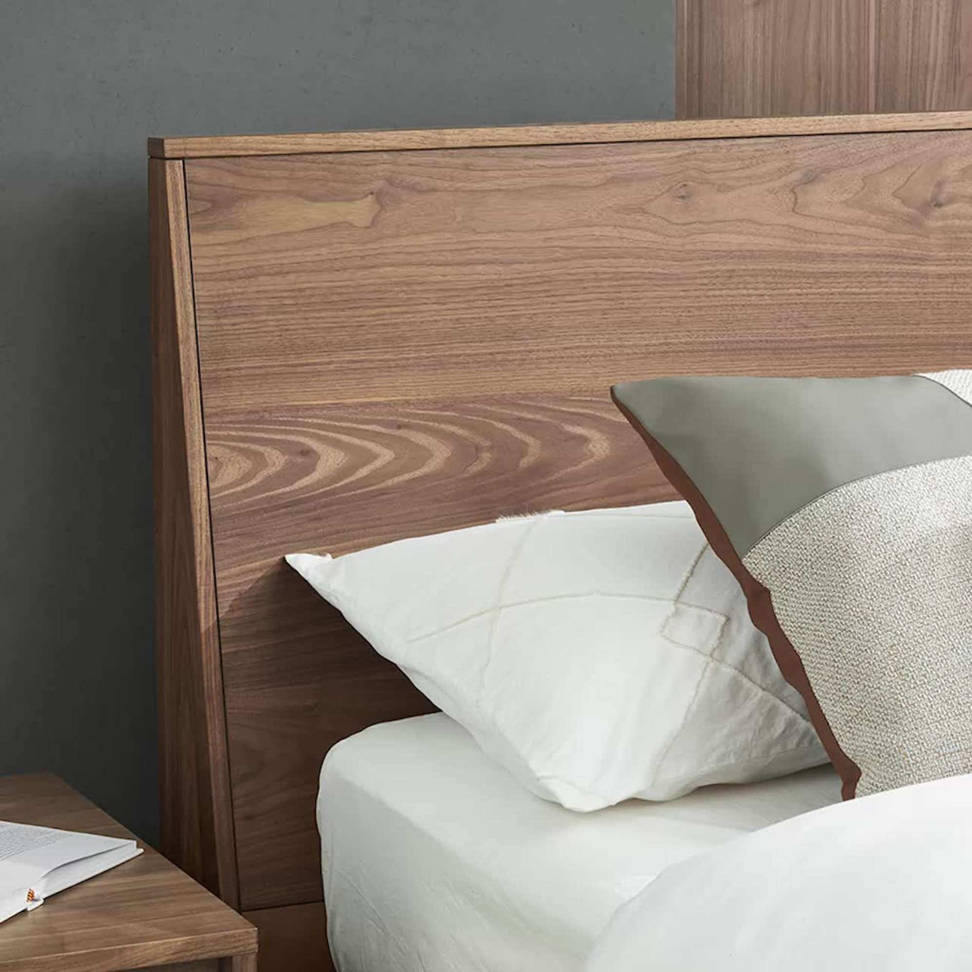 Joseph Bed Walnut with 2 Bedside Tables 5