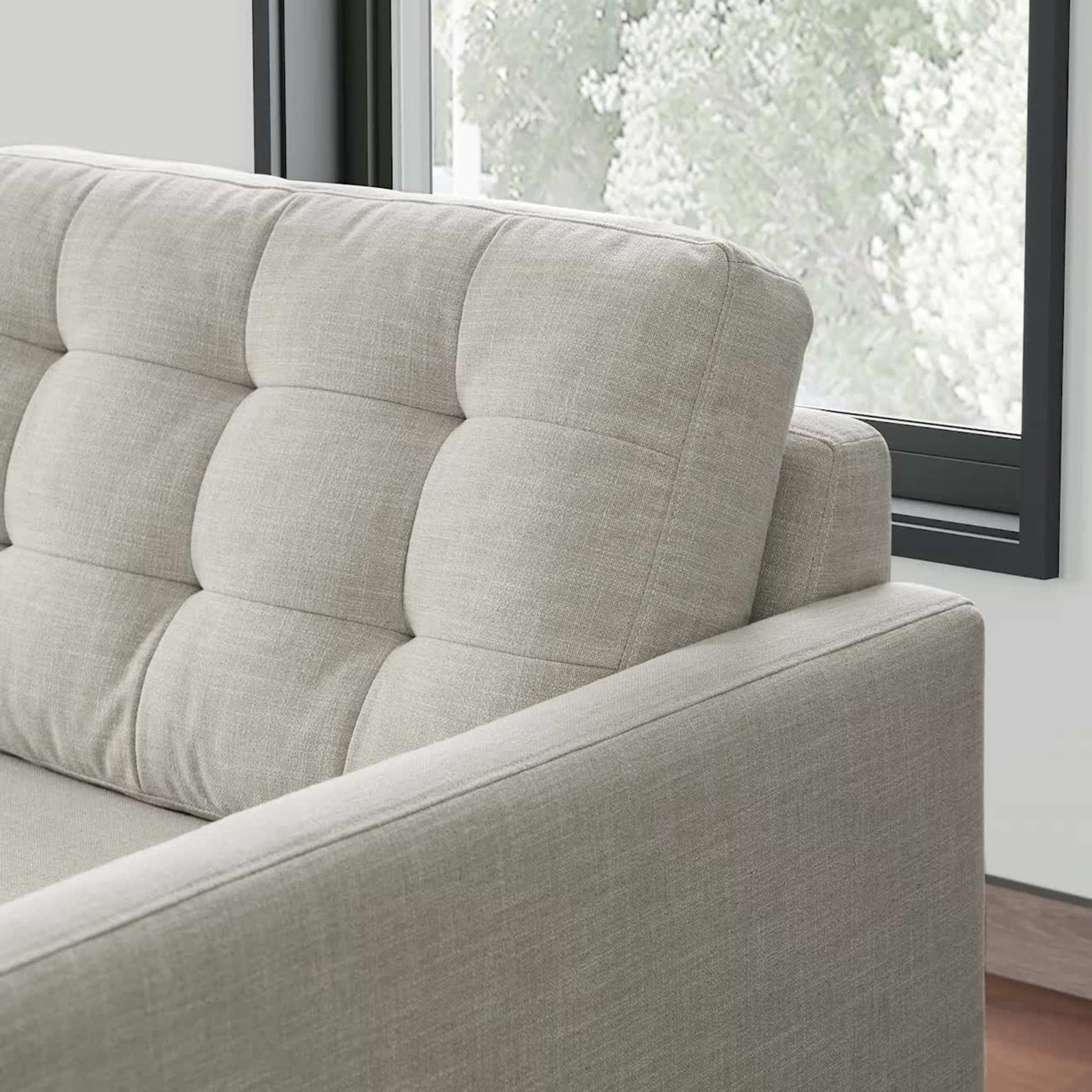 Isaac Terminal Chaise Sectional Sofa with Ottoman 5