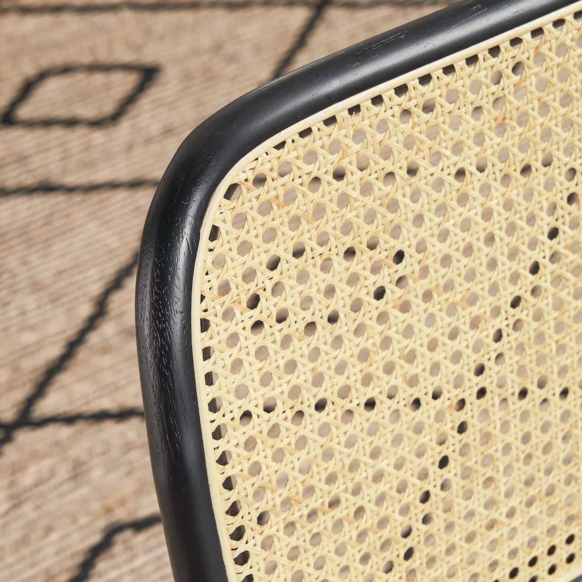 Edith Cane Chair, Black 5