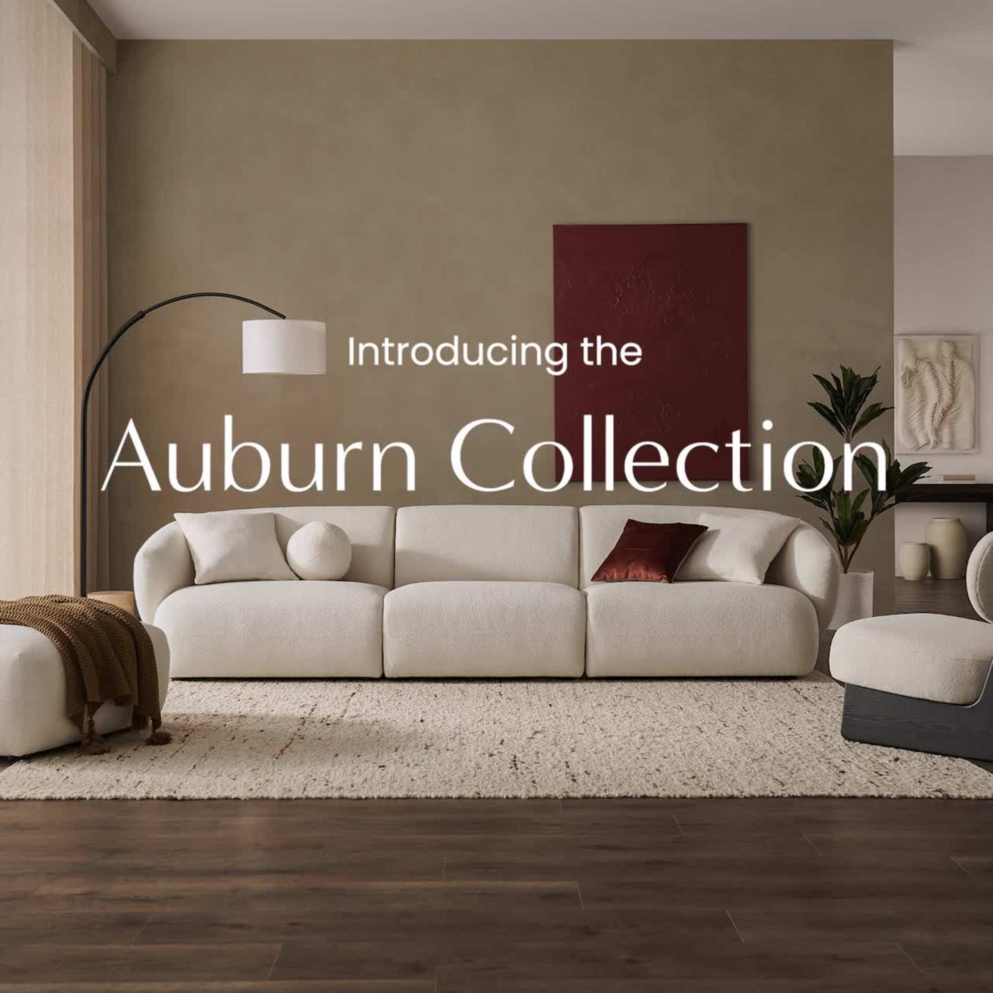 Auburn Performance Fabric Ottoman 1
