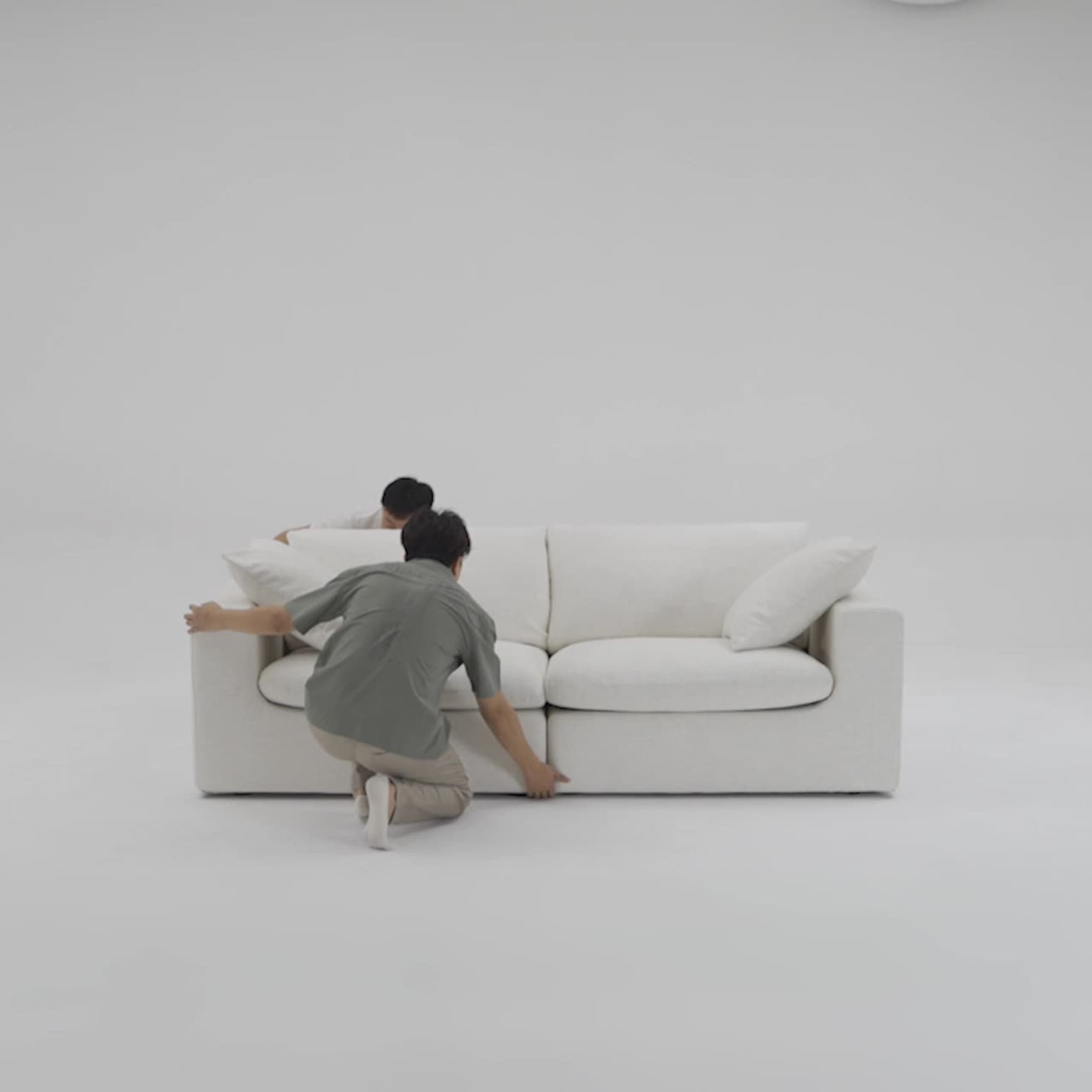 Dawson Extended Sofa with Ottoman 7