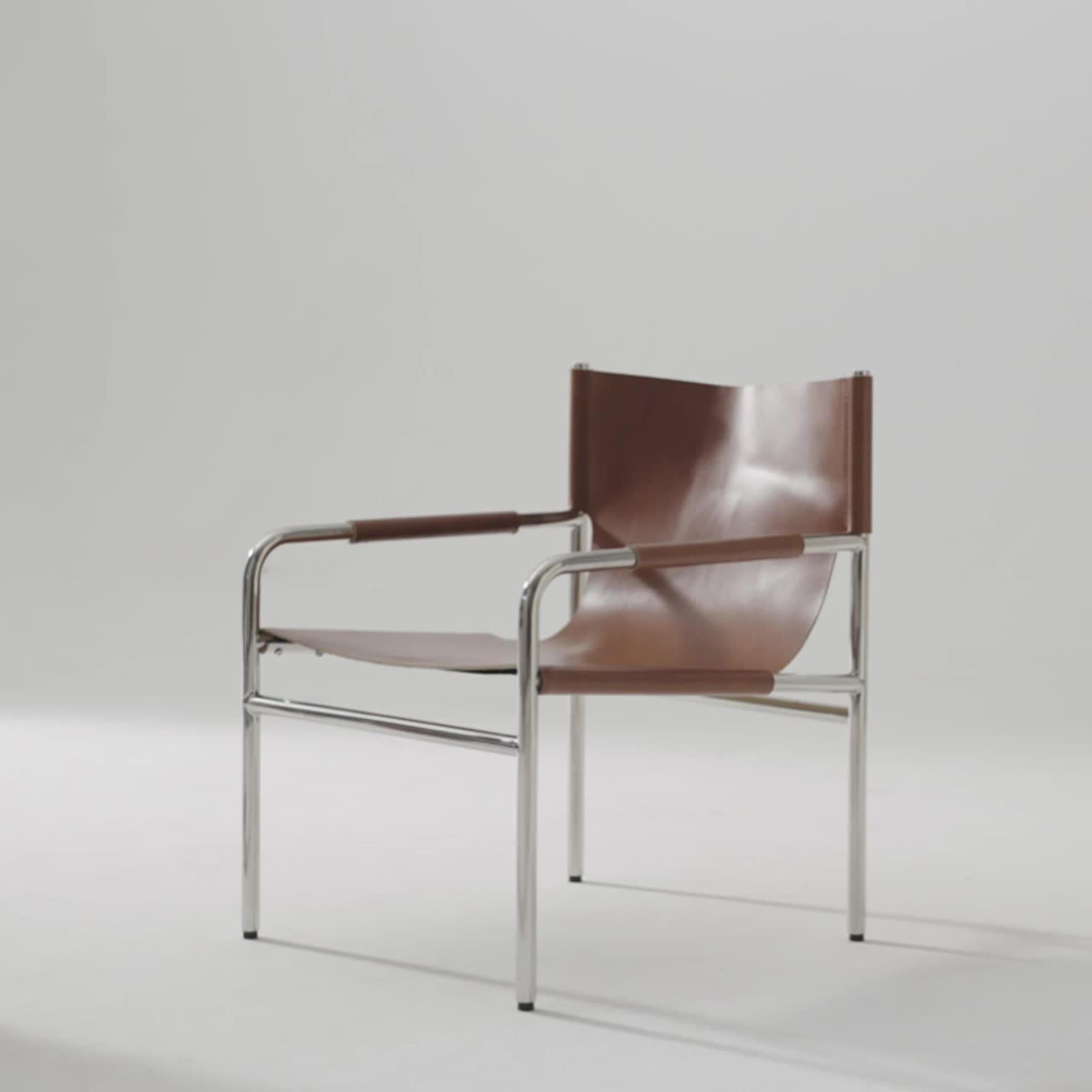 Pascal Leather Sling Armchair 1